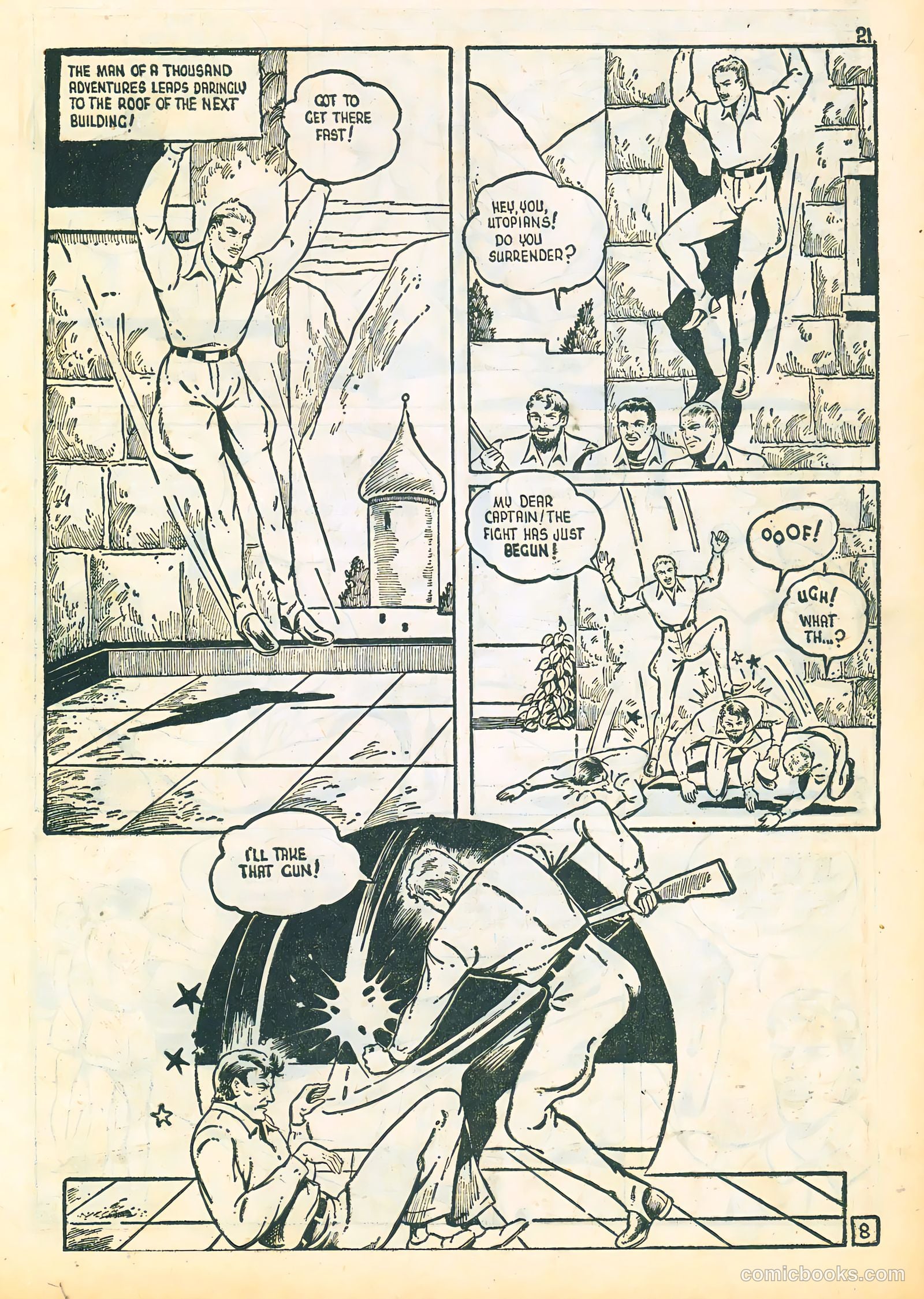 Three Aces Comics v4 #3 (1945) — page 21 of 48