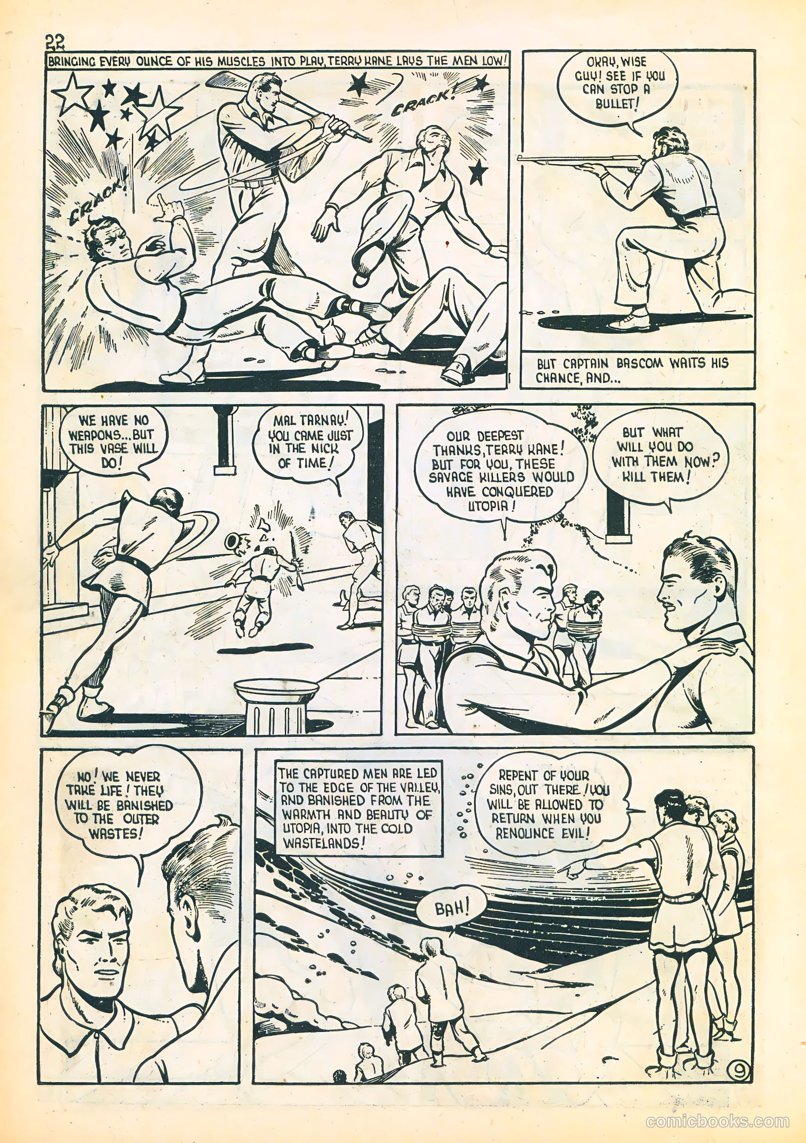 Three Aces Comics v4 #3 (1945) — page 22 of 48