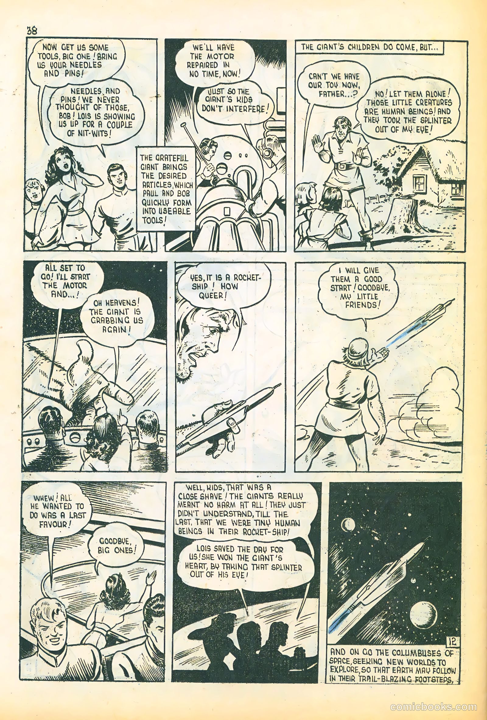 Three Aces Comics v4 #3 (1945) — page 38 of 48