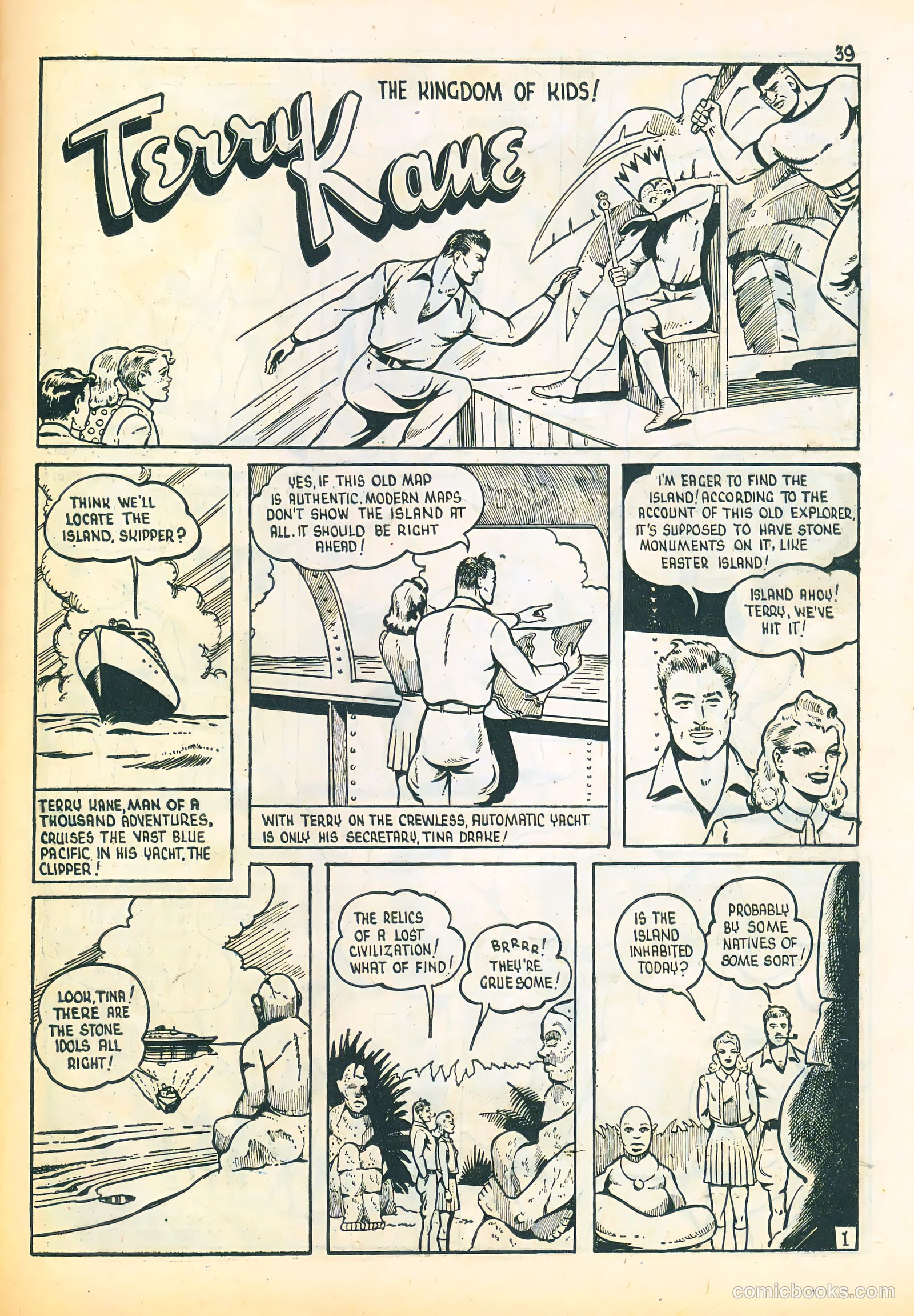 Three Aces Comics v4 #3 (1945) — page 39 of 48
