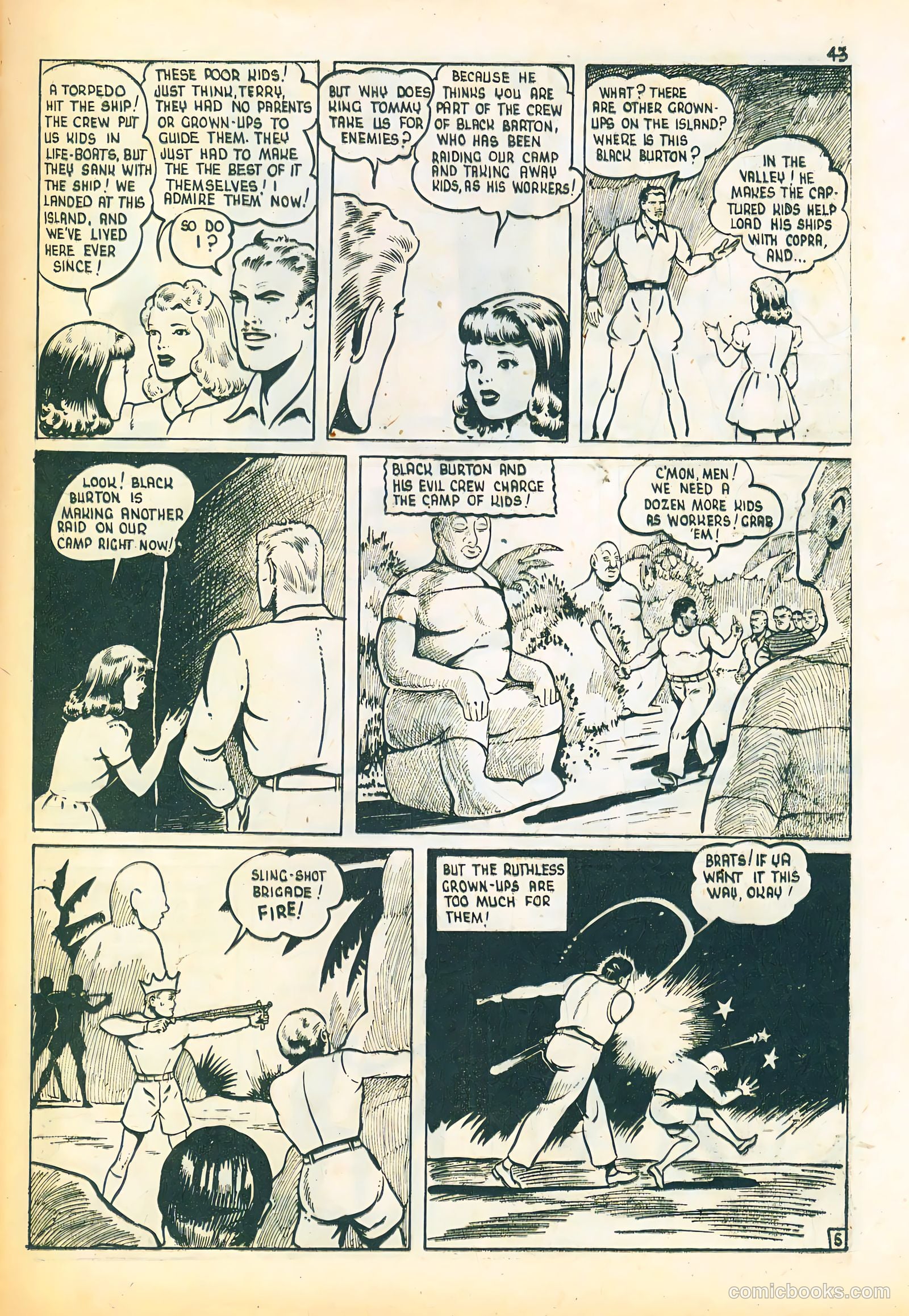 Three Aces Comics v4 #3 (1945) — page 43 of 48