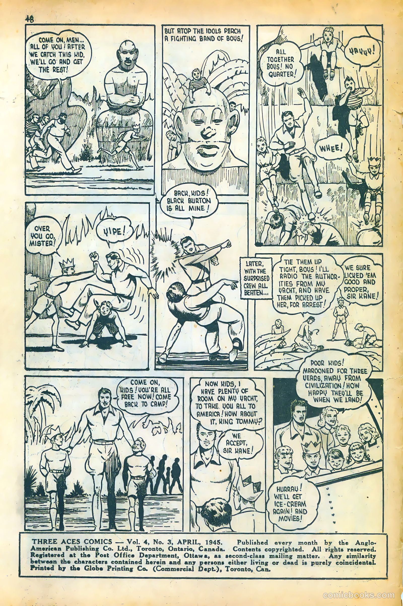 Three Aces Comics v4 #3 (1945) — page 48 of 48