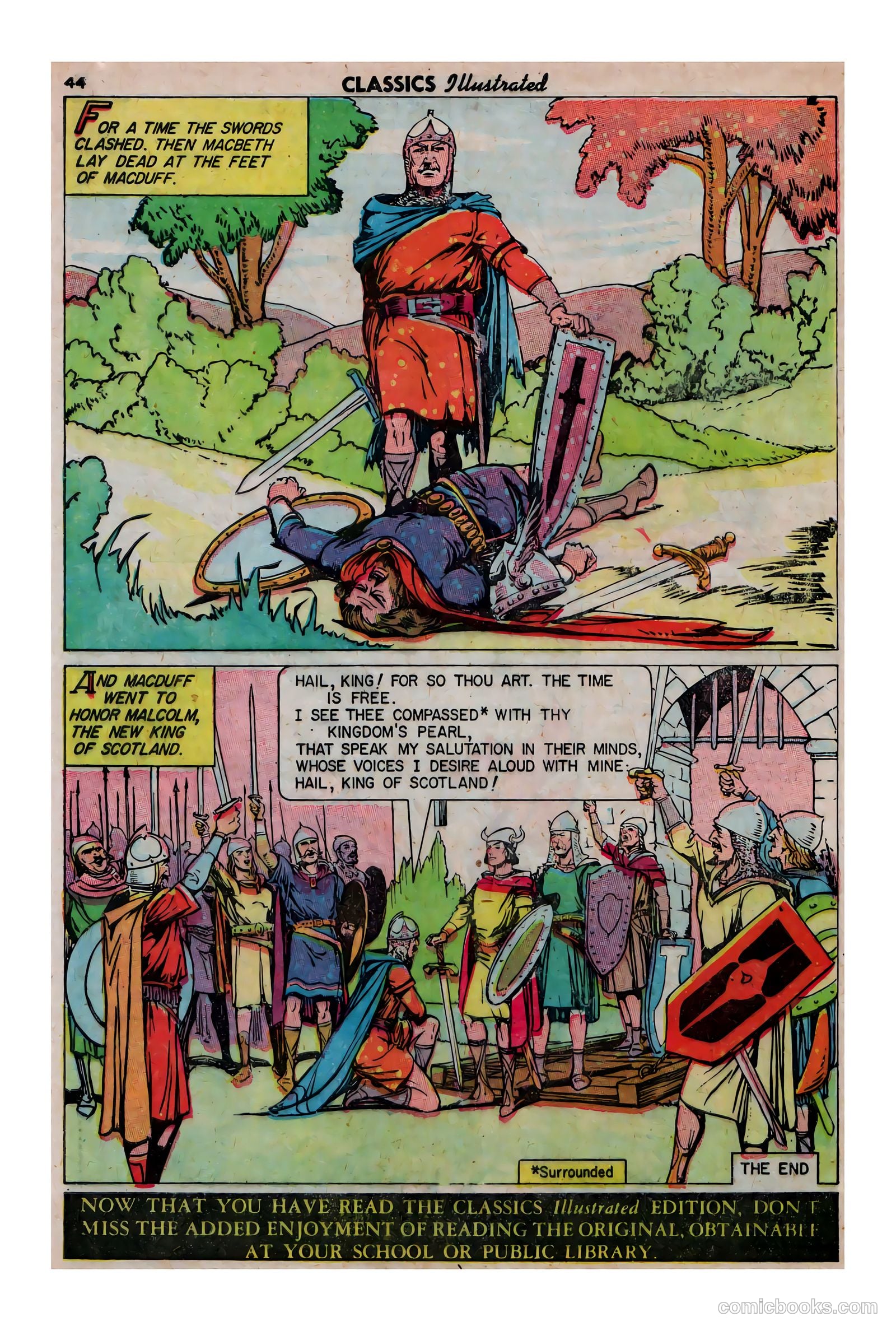 Classics Illustrated #1 (1955) — page 45 of 47