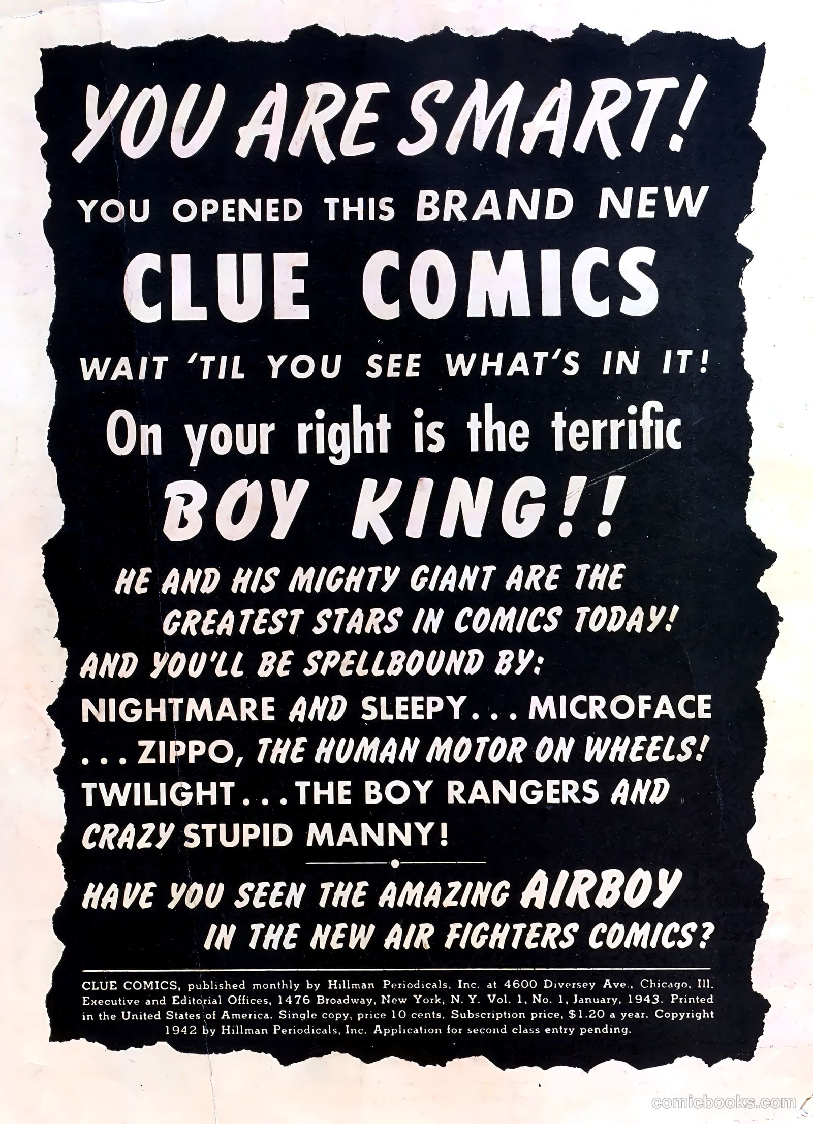 Clue Comics #1 (1947) — page 2 of 68