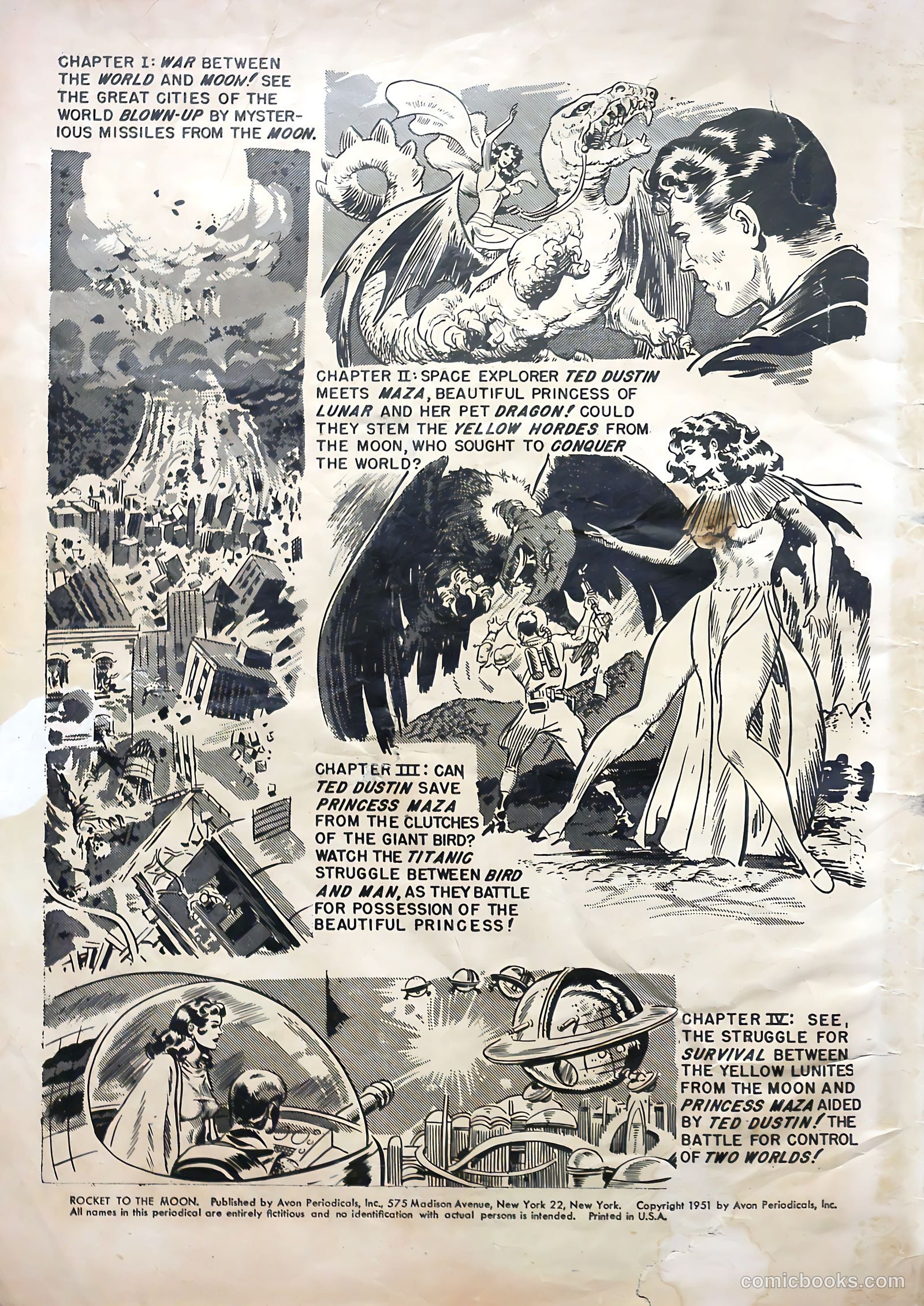 Rocket to the Moon #1 (1951) — page 2 of 36