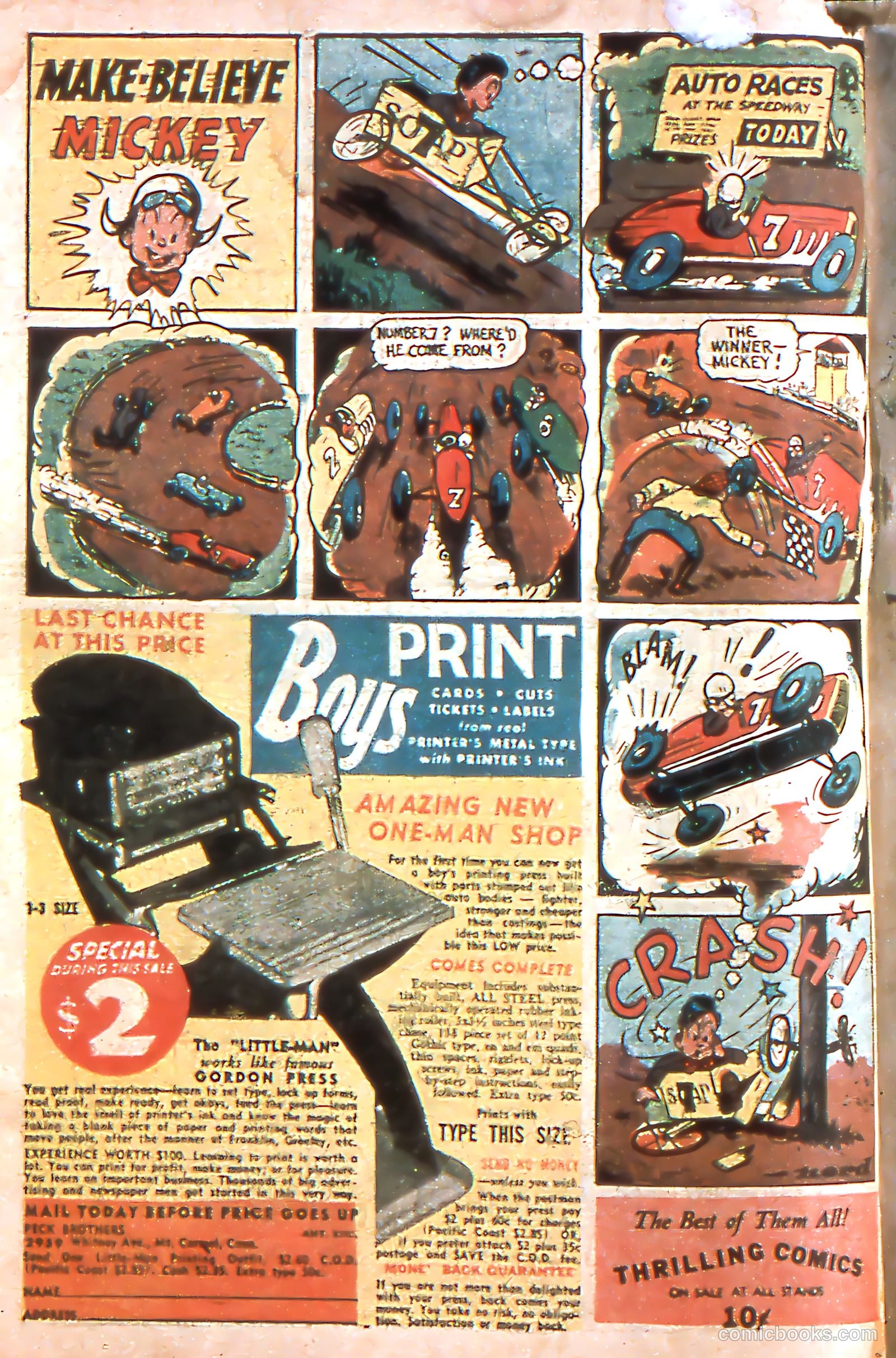 Exciting Comics #1 (1945) — page 66 of 68