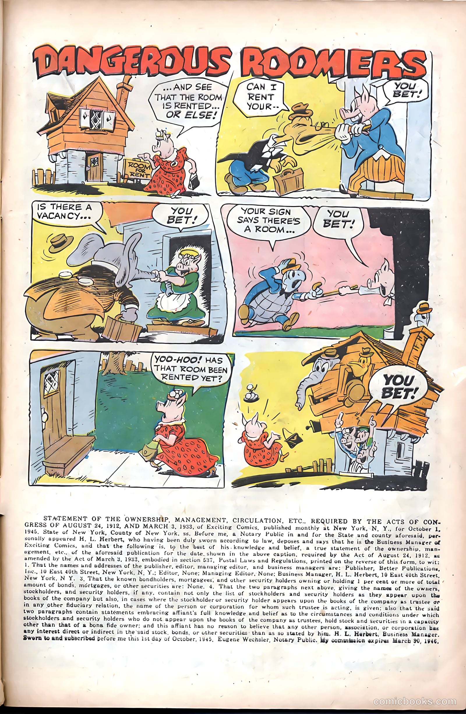 Exciting Comics #44 (1946) — page 39 of 52