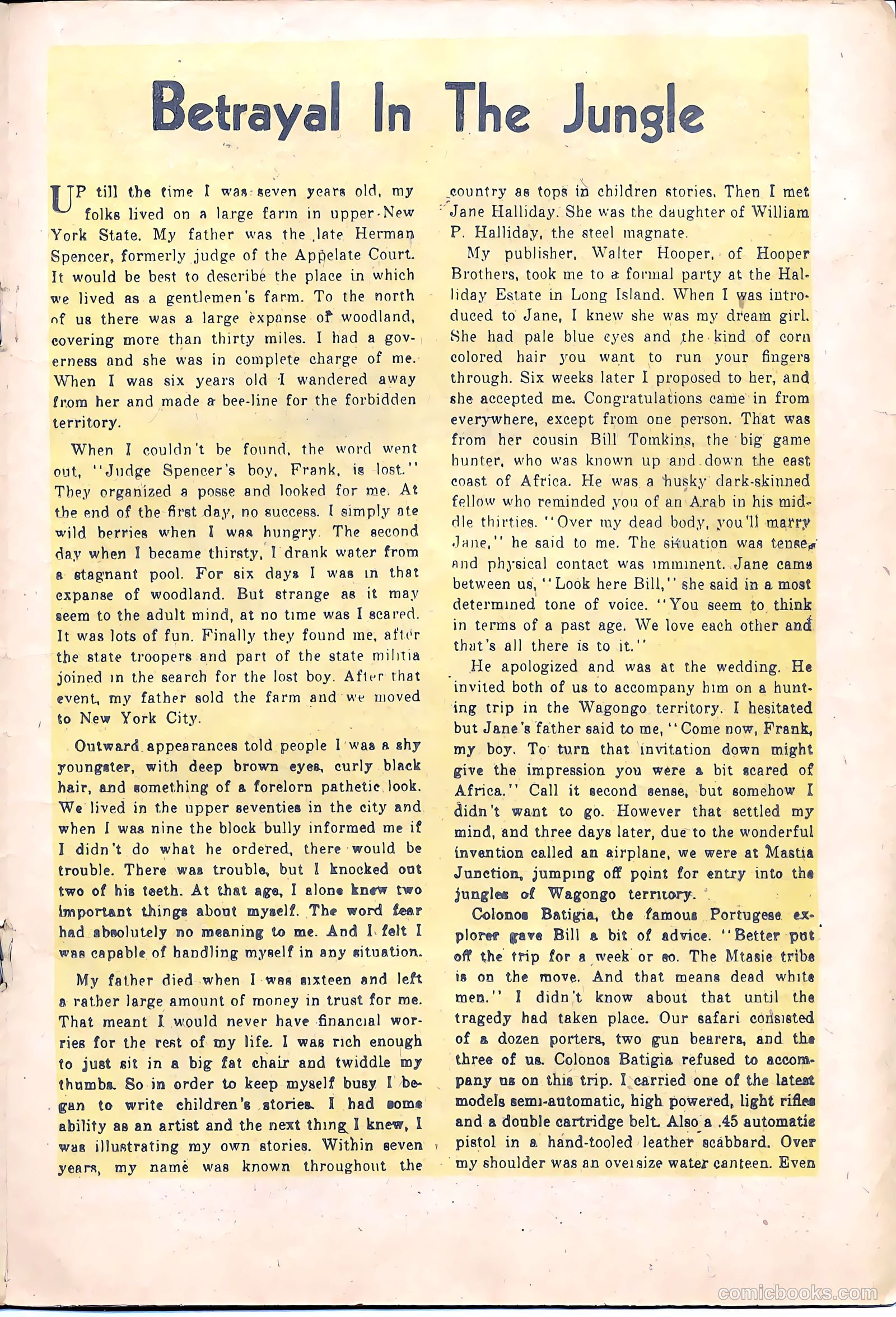 Terrors of the Jungle #1 (1952) — page 21 of 32