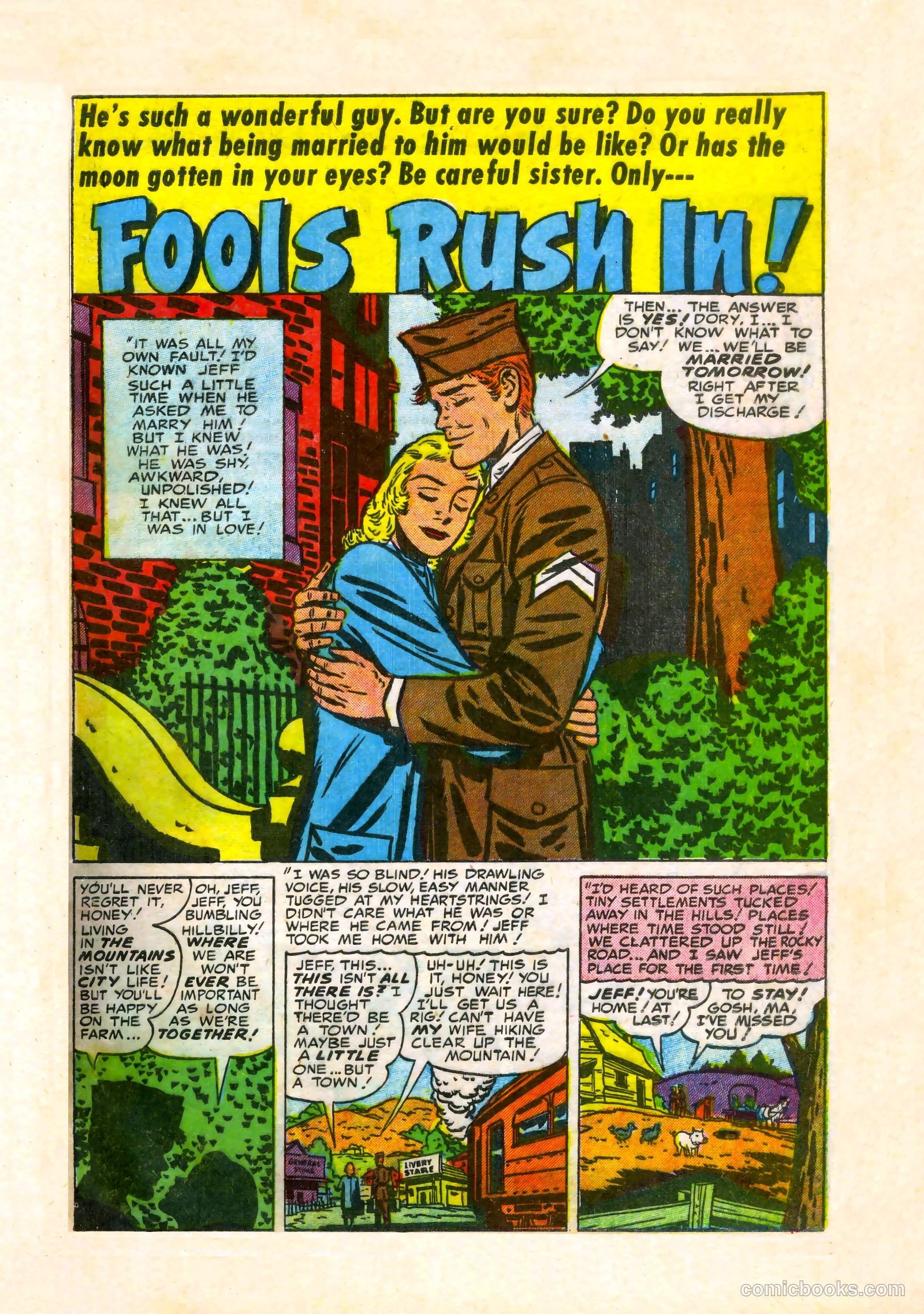Young Romance #66 (1954) — page 27 of 36