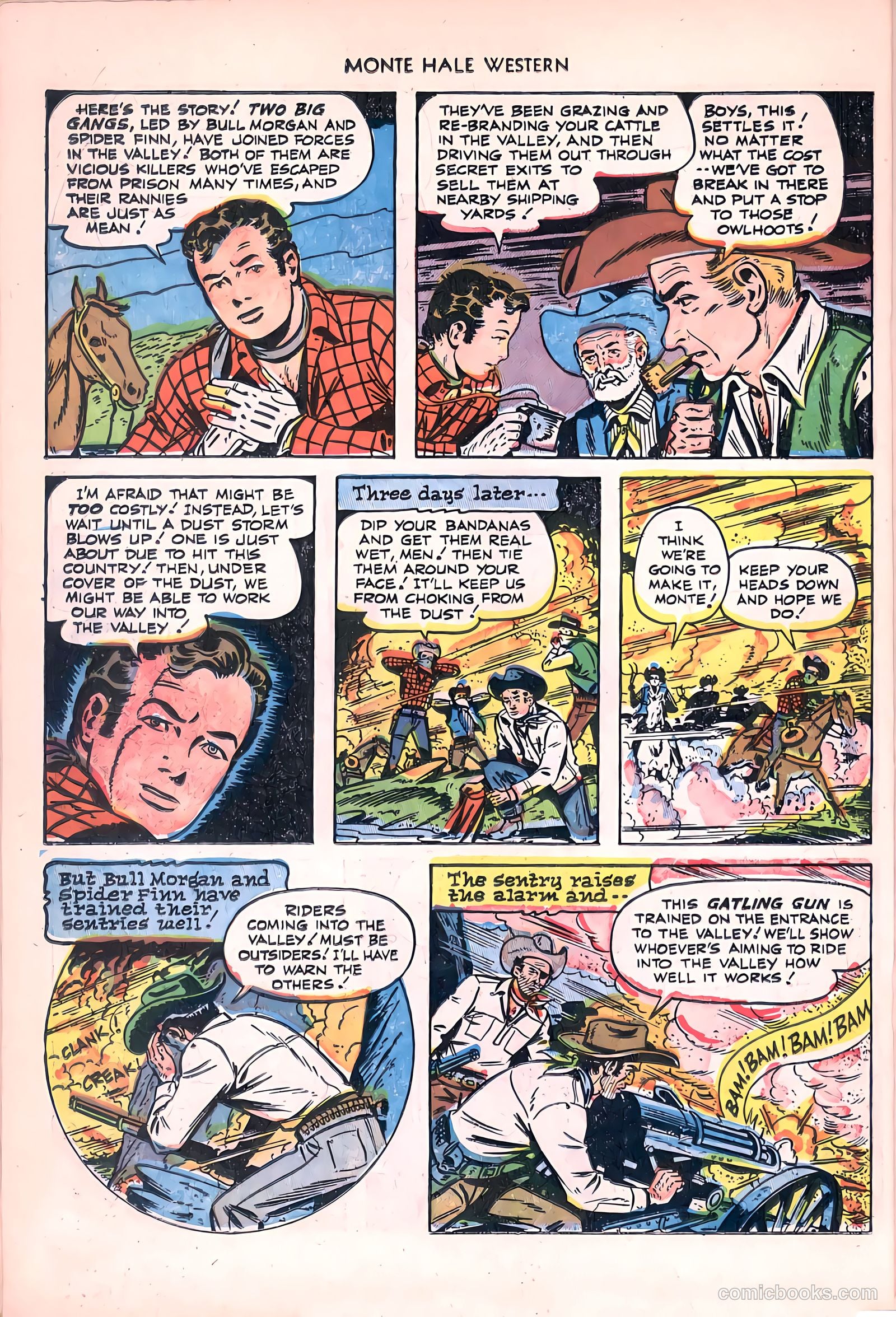 Monte Hale Western #81 (1953) — page 22 of 36