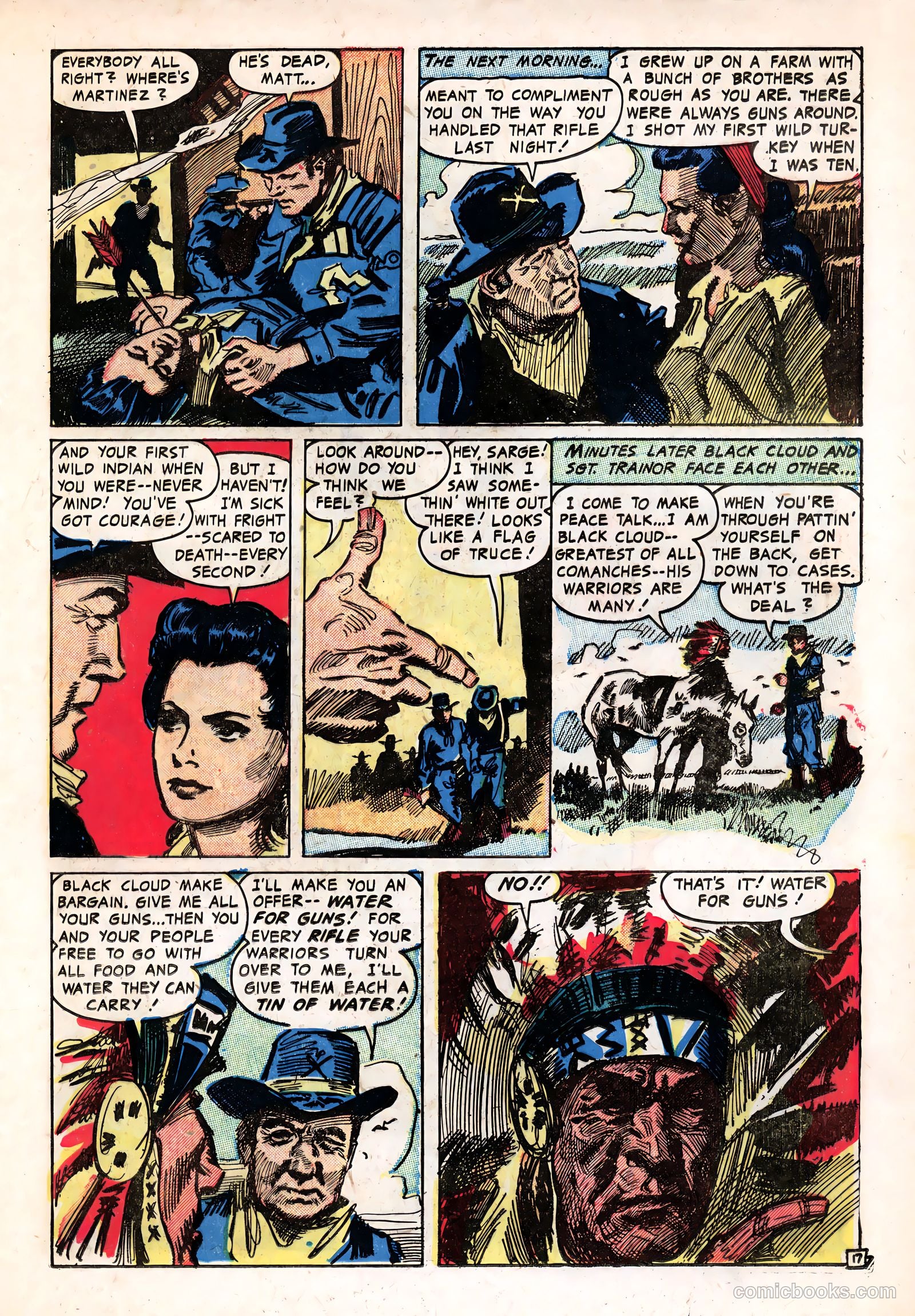 Last of the Comanches #1 (1953) — page 21 of 35