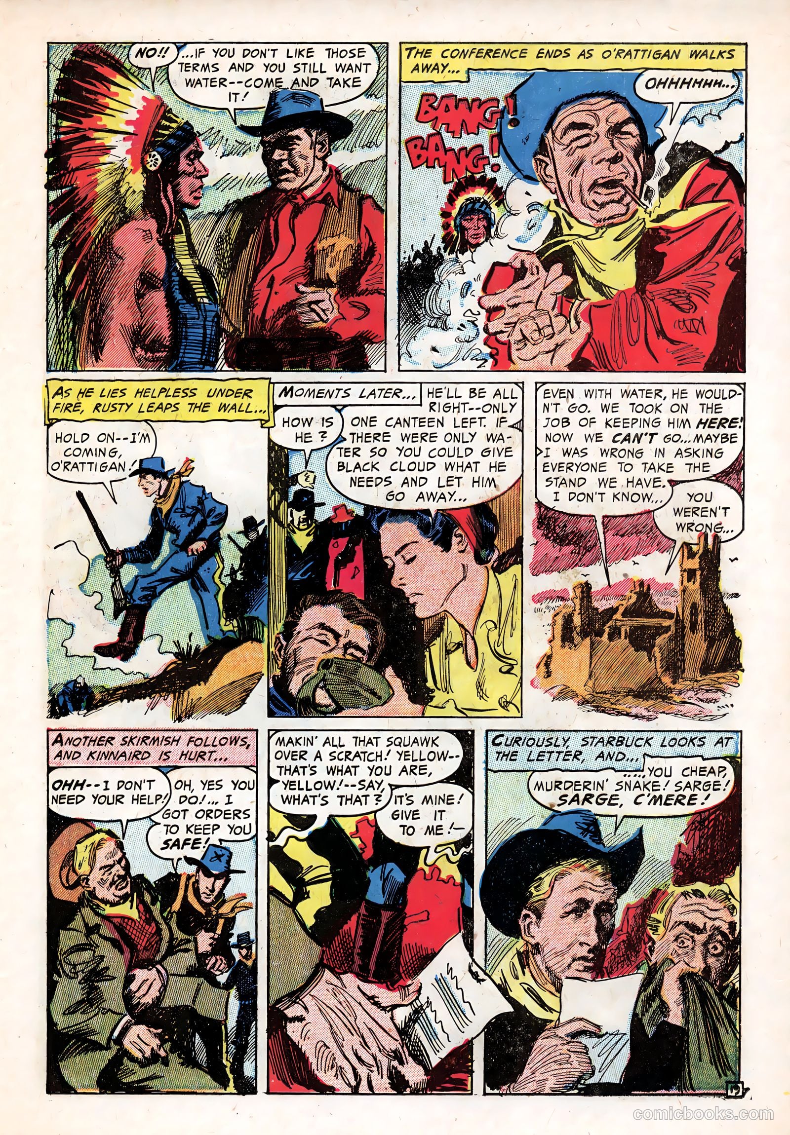 Last of the Comanches #1 (1953) — page 23 of 35