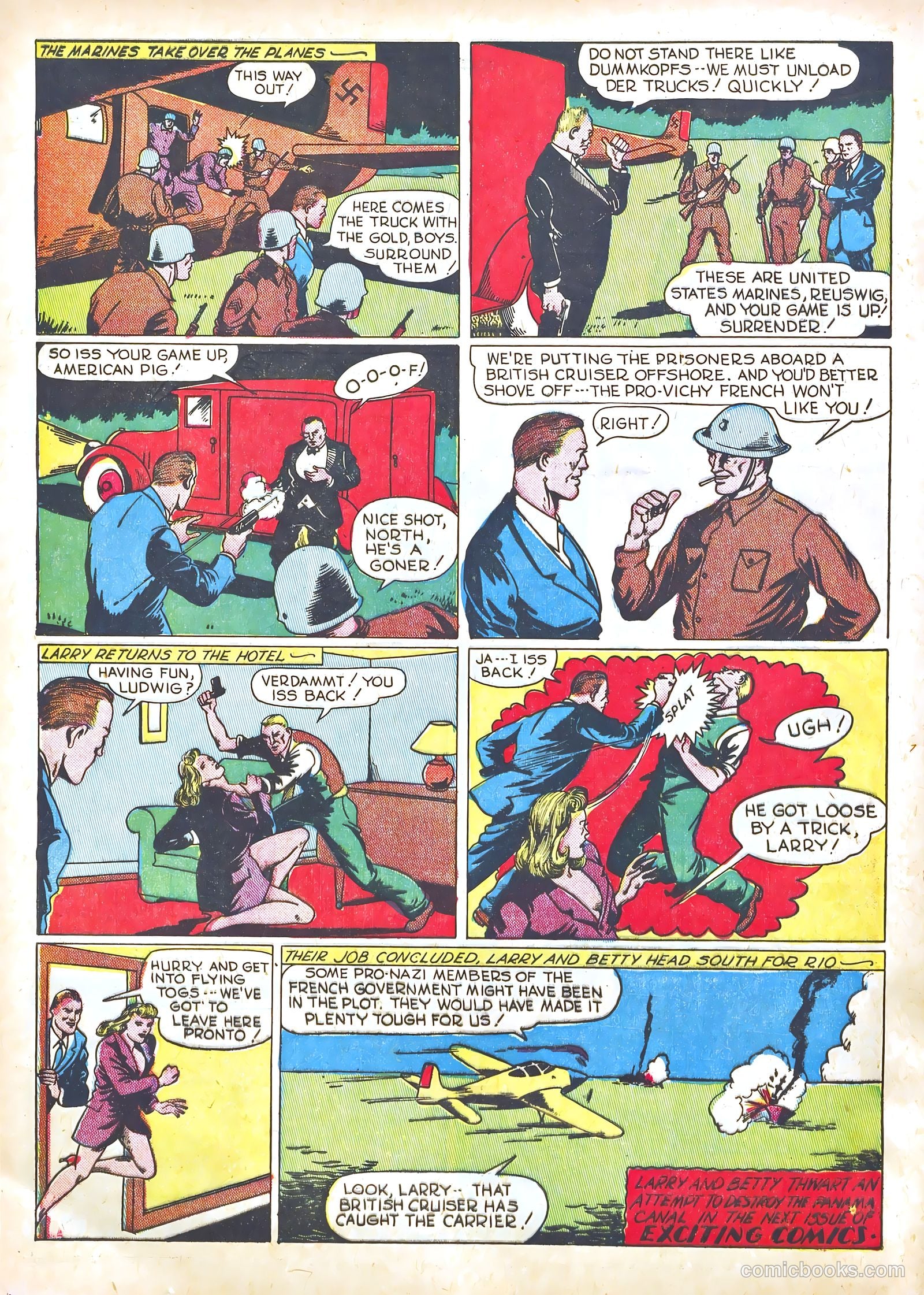 Exciting Comics #14 (1941) — page 36 of 69
