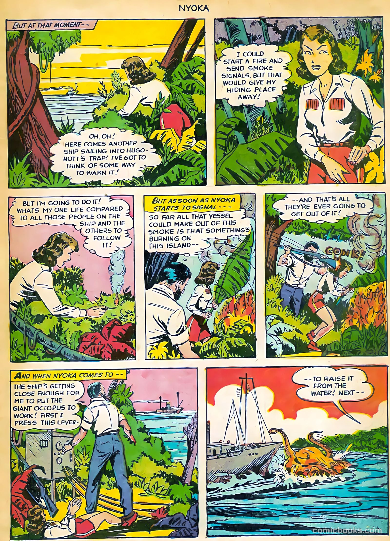 Nyoka the Jungle Girl #71 (1952) — page 28 of 37