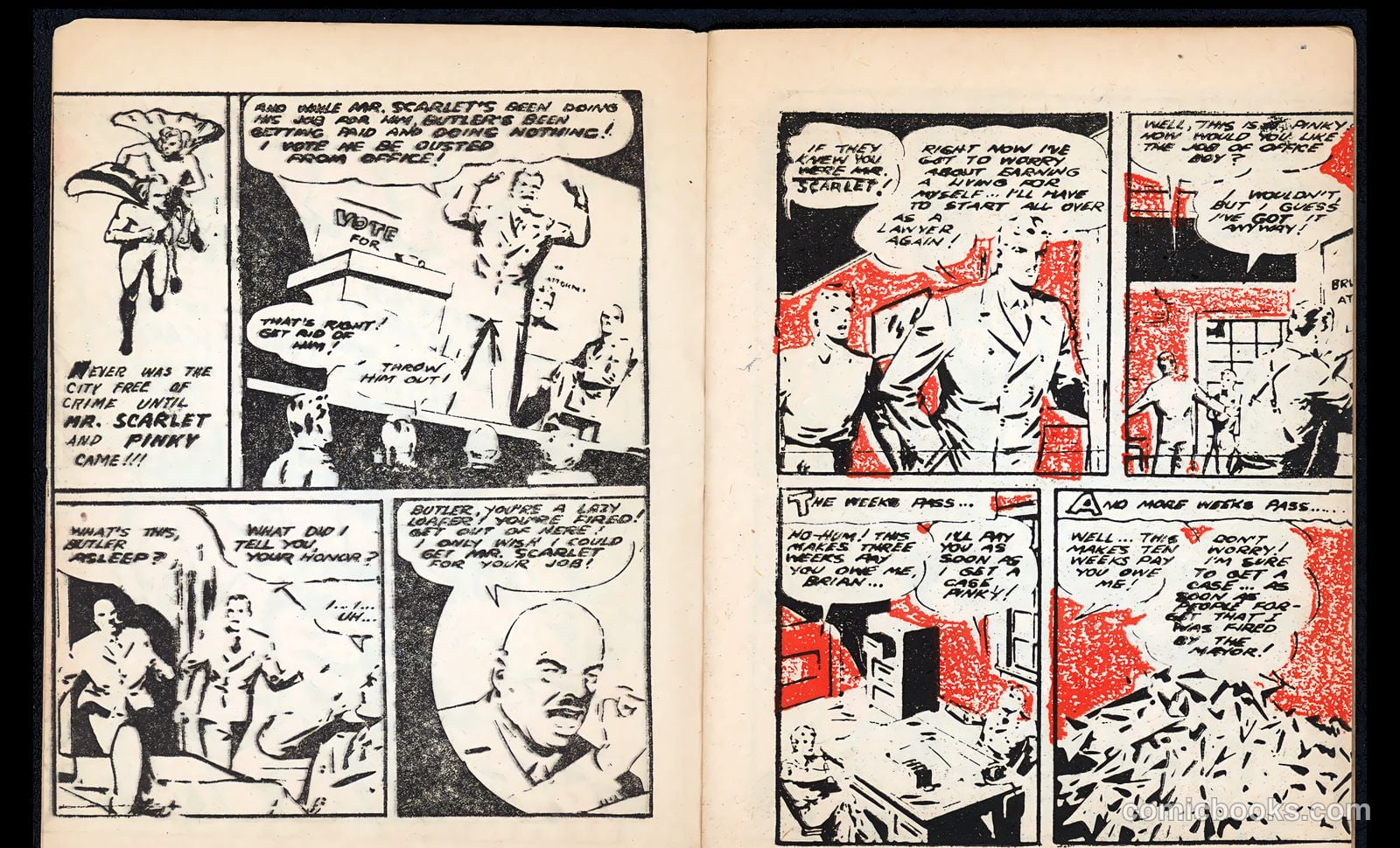 Mr. Scarlet and Pinky [Mighty Midget Comic] #1 (1943) — page 3 of 34