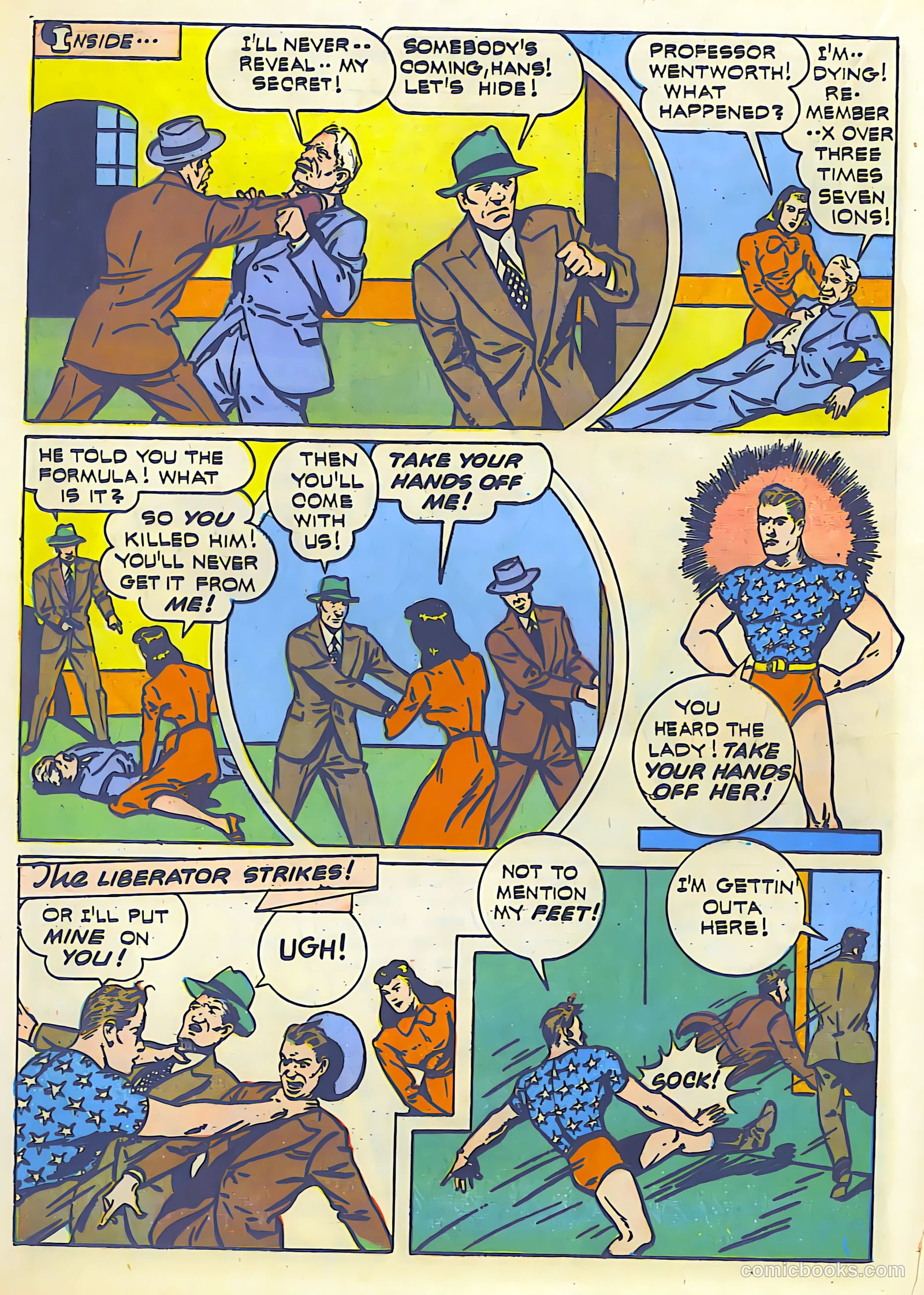 Exciting Comics #22 (1941) — page 32 of 68