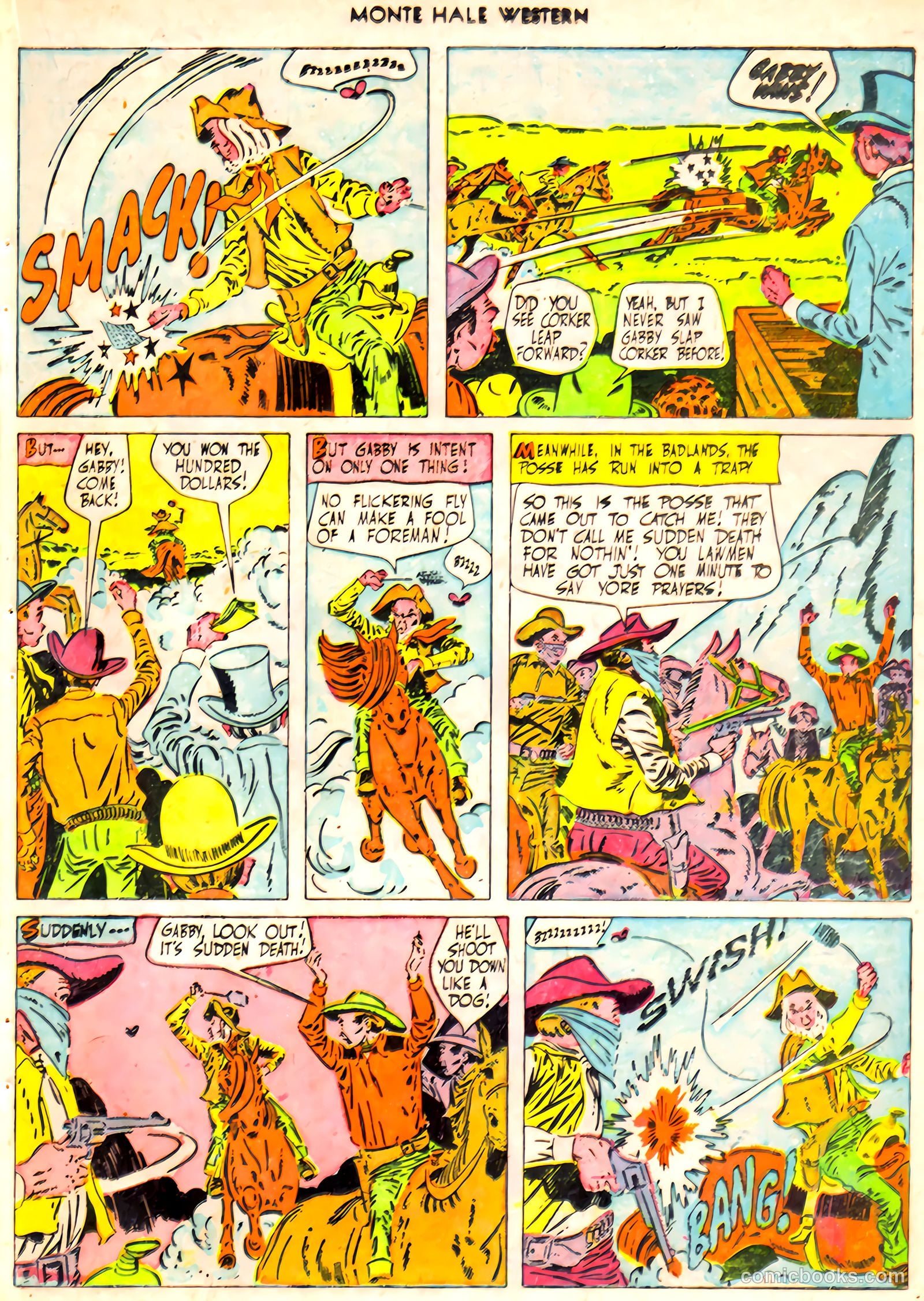 Monte Hale Western #61 (1951) — page 21 of 36