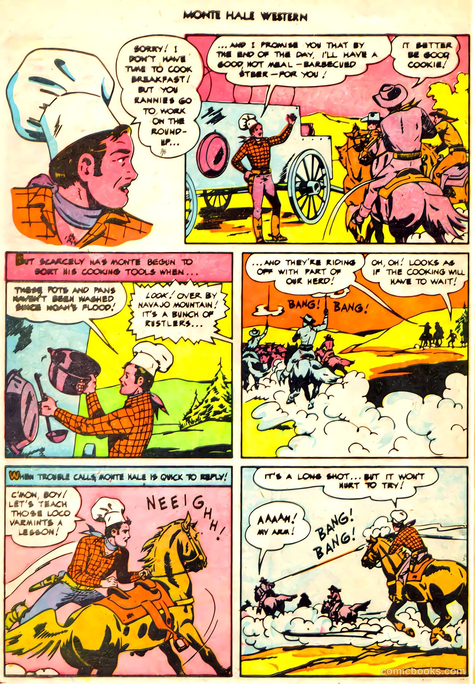 Monte Hale Western #61 (1951) — page 28 of 36