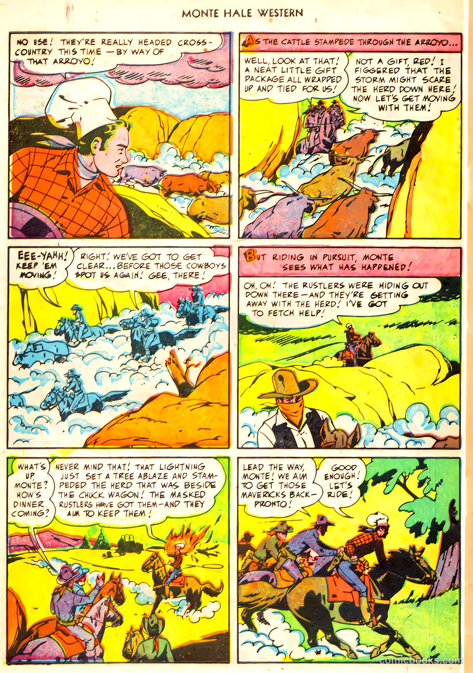 Monte Hale Western #61 (1951) — page 30 of 36