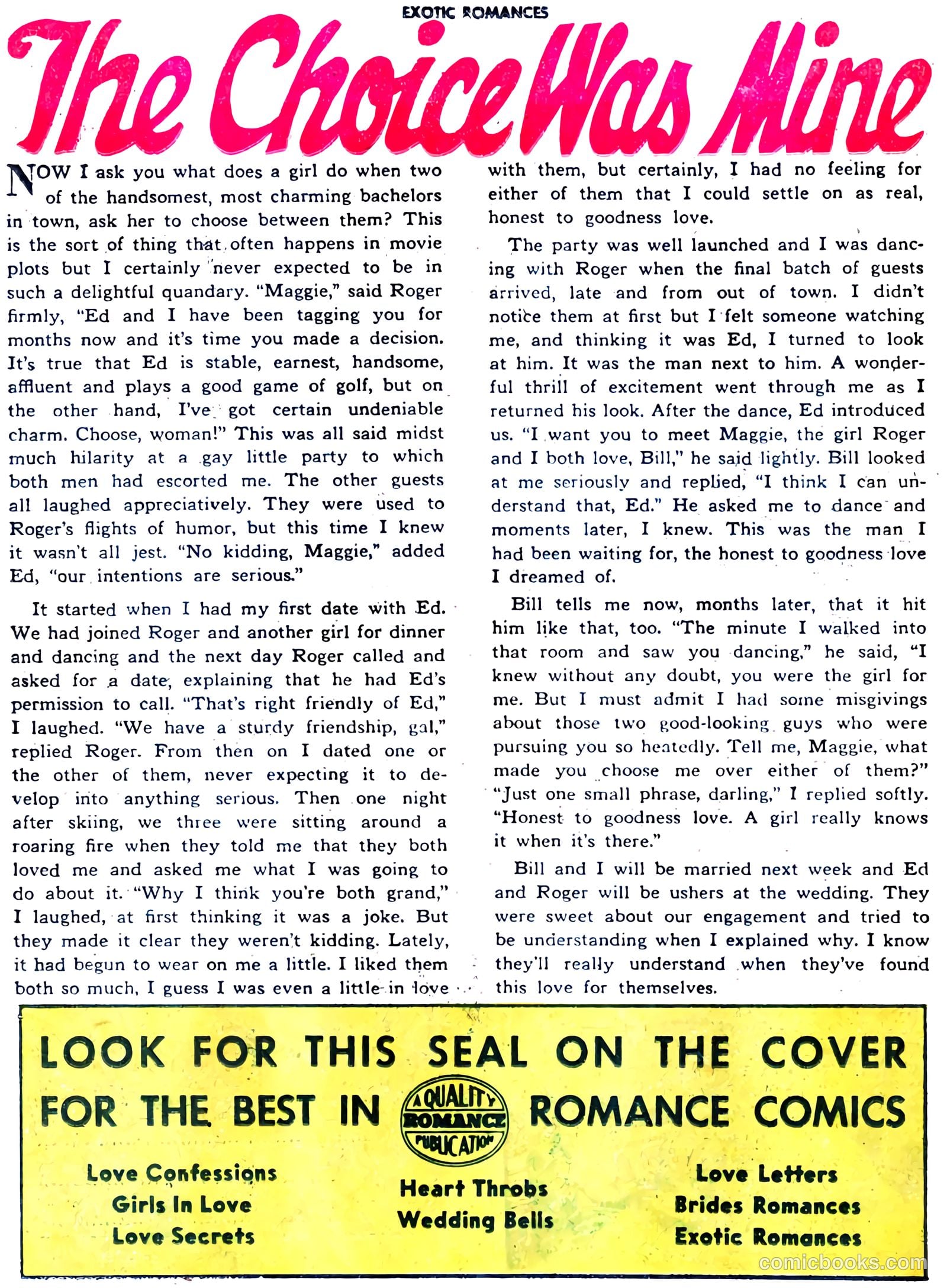 Exotic Romances #1 (1955) — page 25 of 33