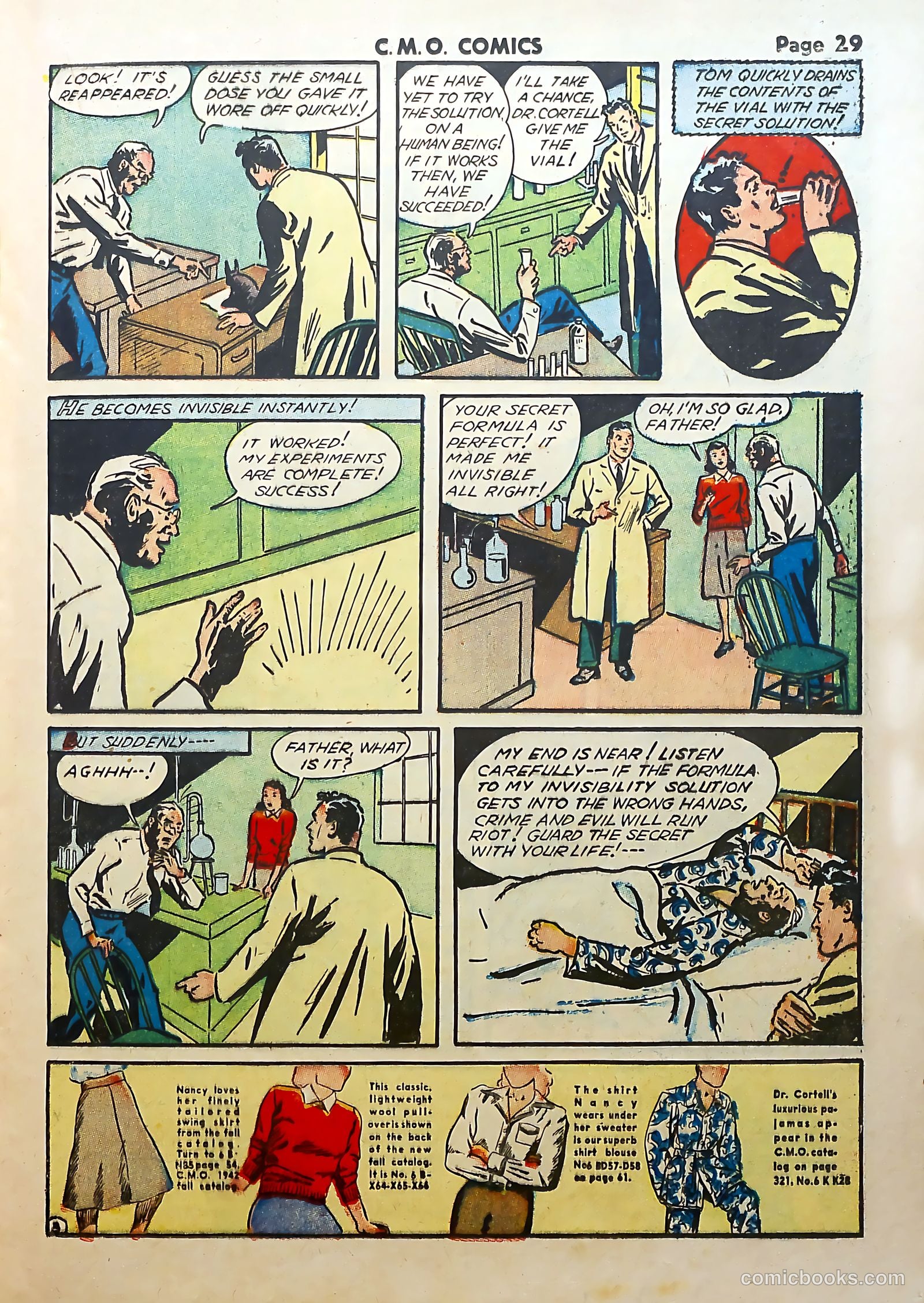 C-M-O Comics #1 (1942) — page 31 of 68