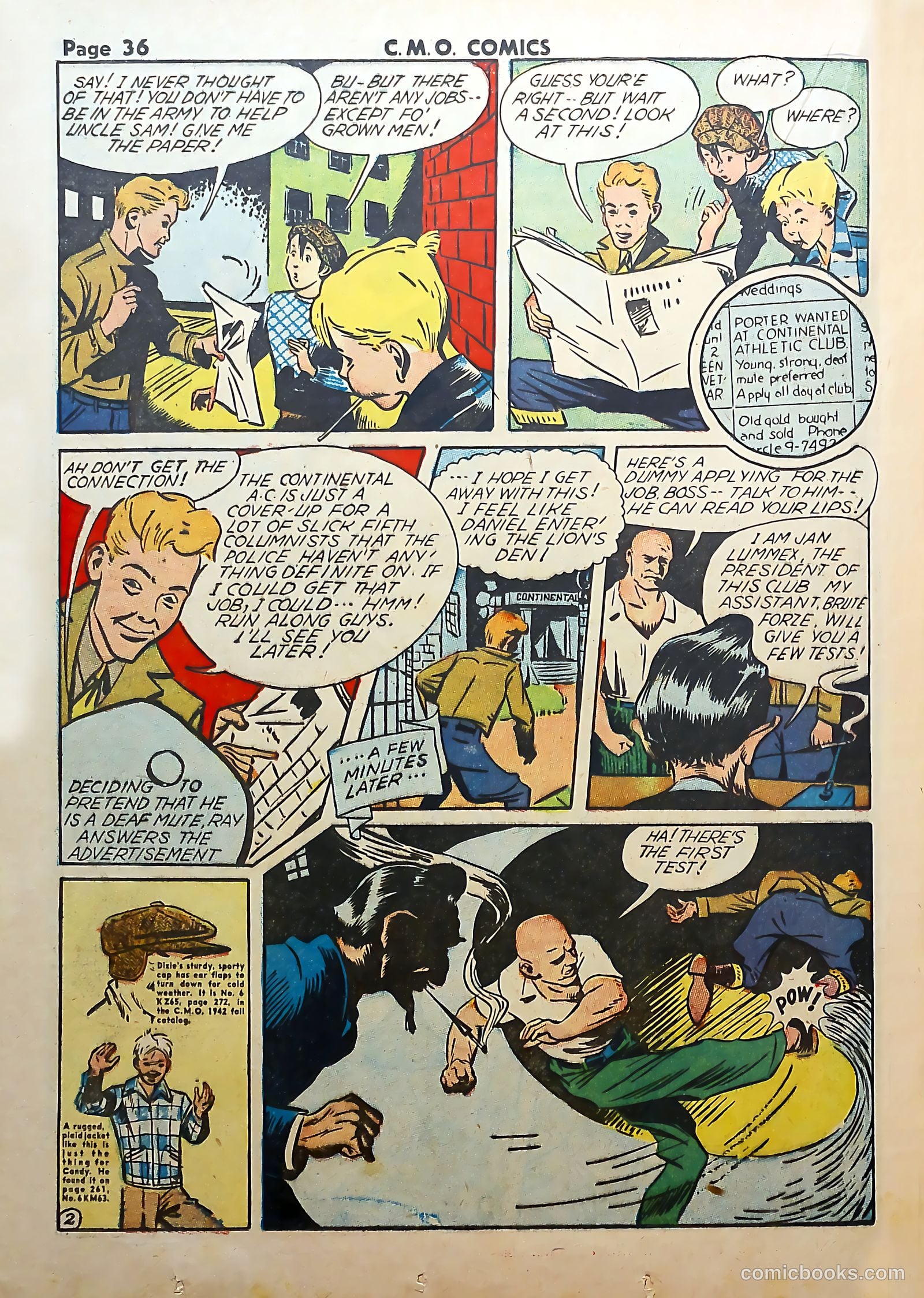 C-M-O Comics #1 (1942) — page 38 of 68