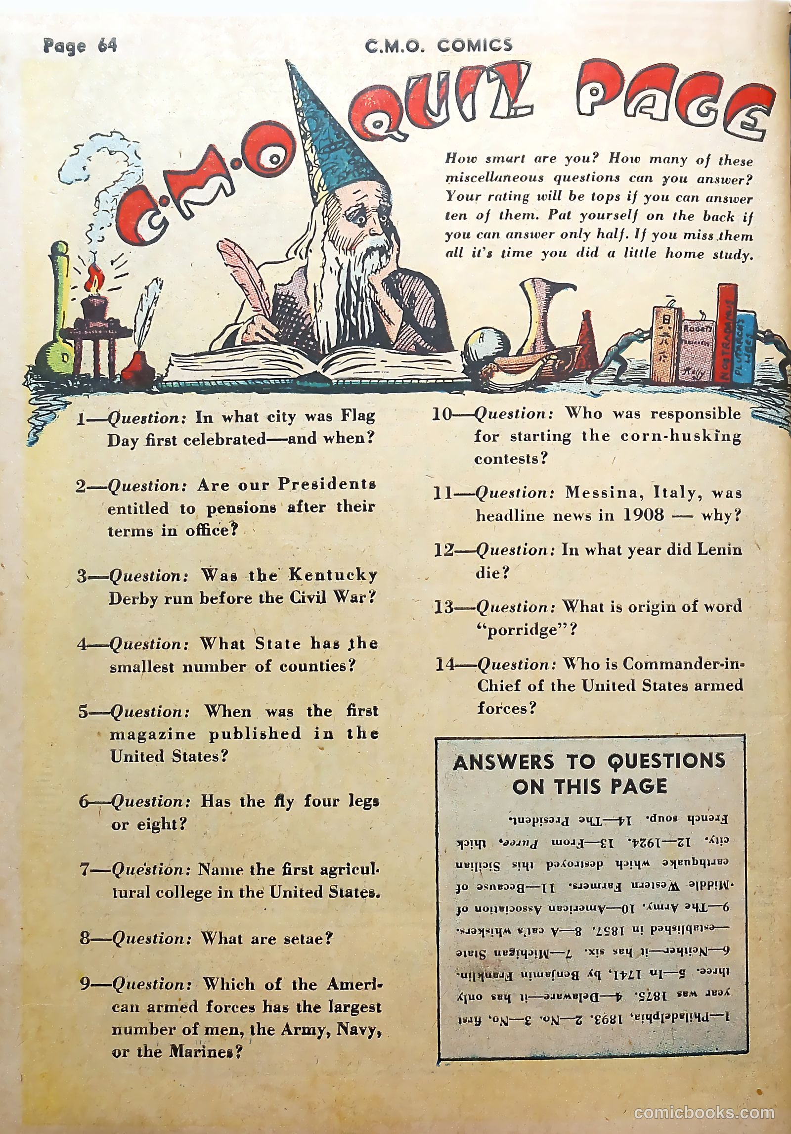 C-M-O Comics #1 (1942) — page 66 of 68