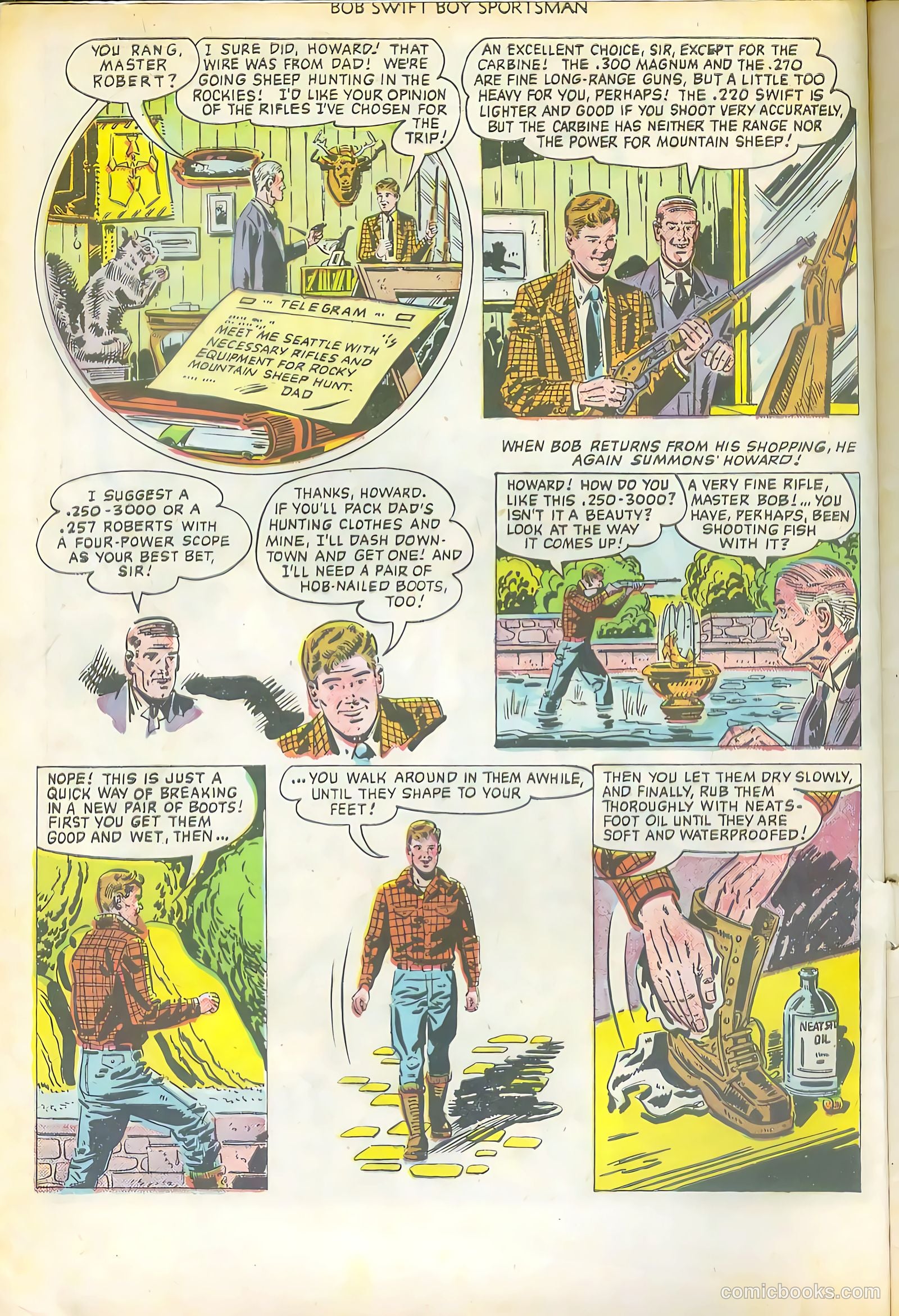 Bob Swift, Boy Sportsman #1 (1951) — page 4 of 36