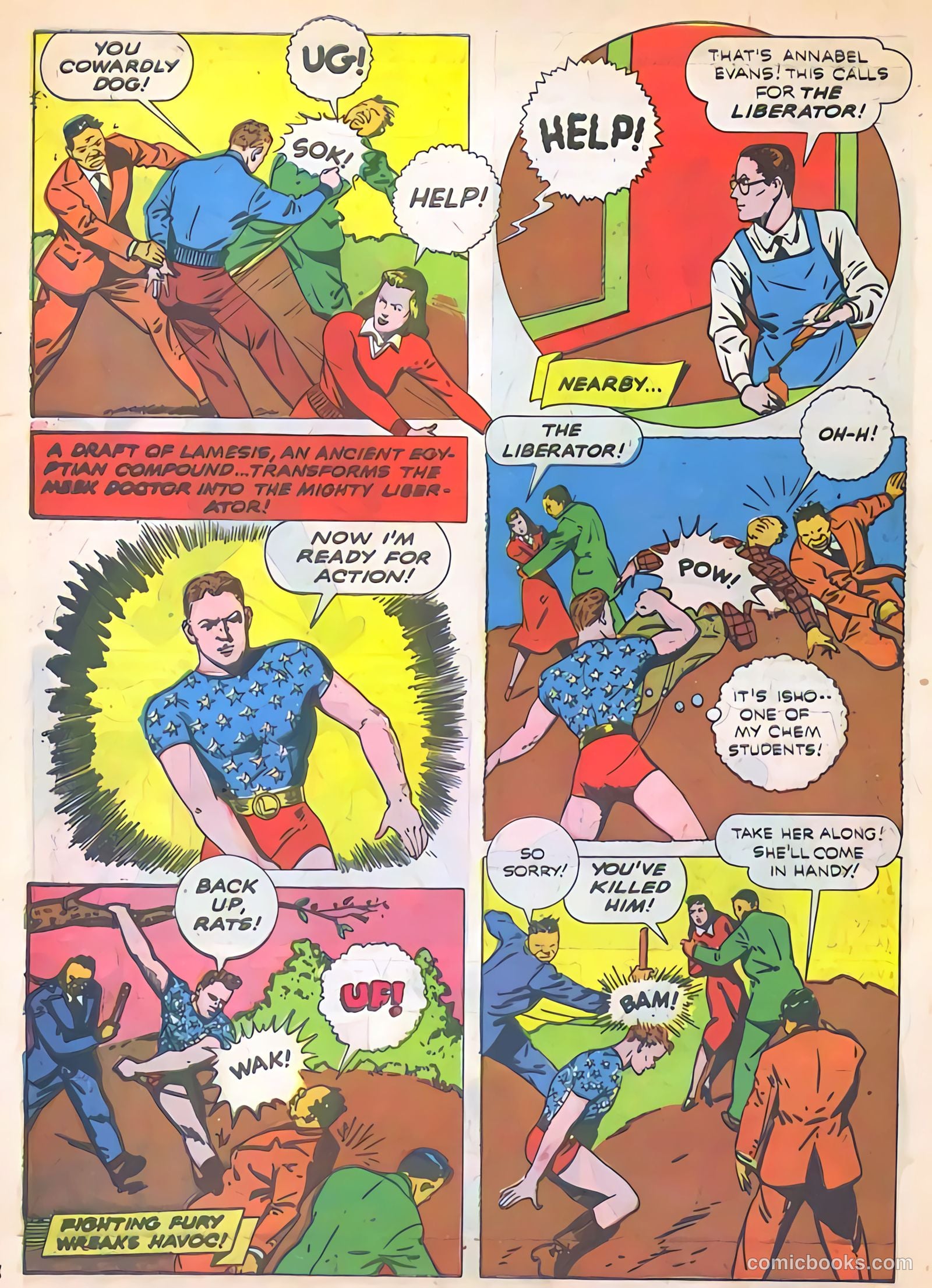 Exciting Comics #19 (1942) — page 18 of 68