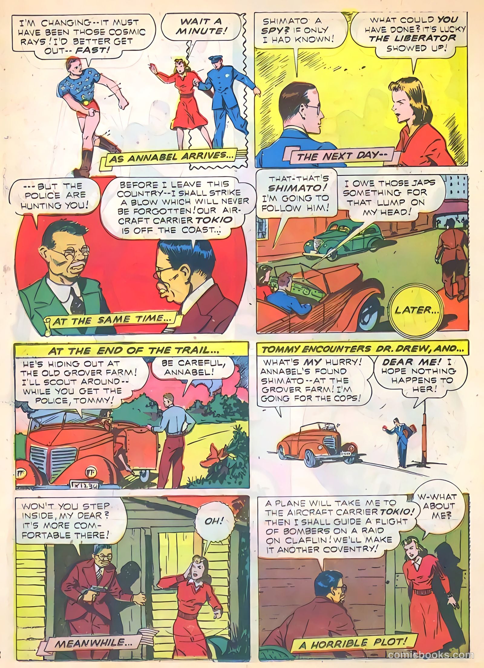 Exciting Comics #19 (1942) — page 22 of 68