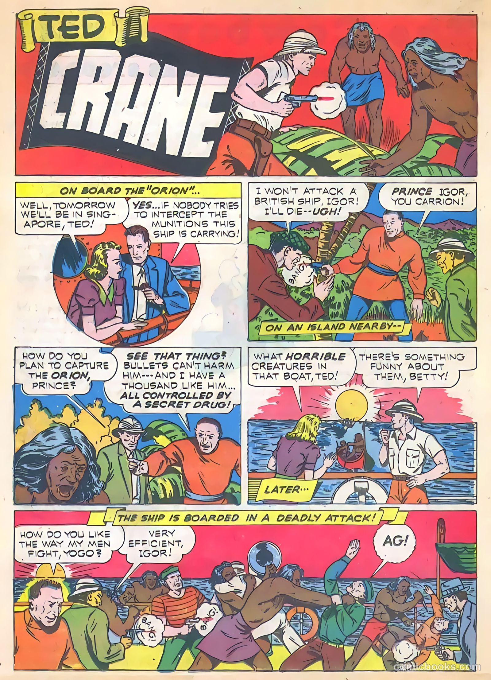 Exciting Comics #19 (1942) — page 34 of 68