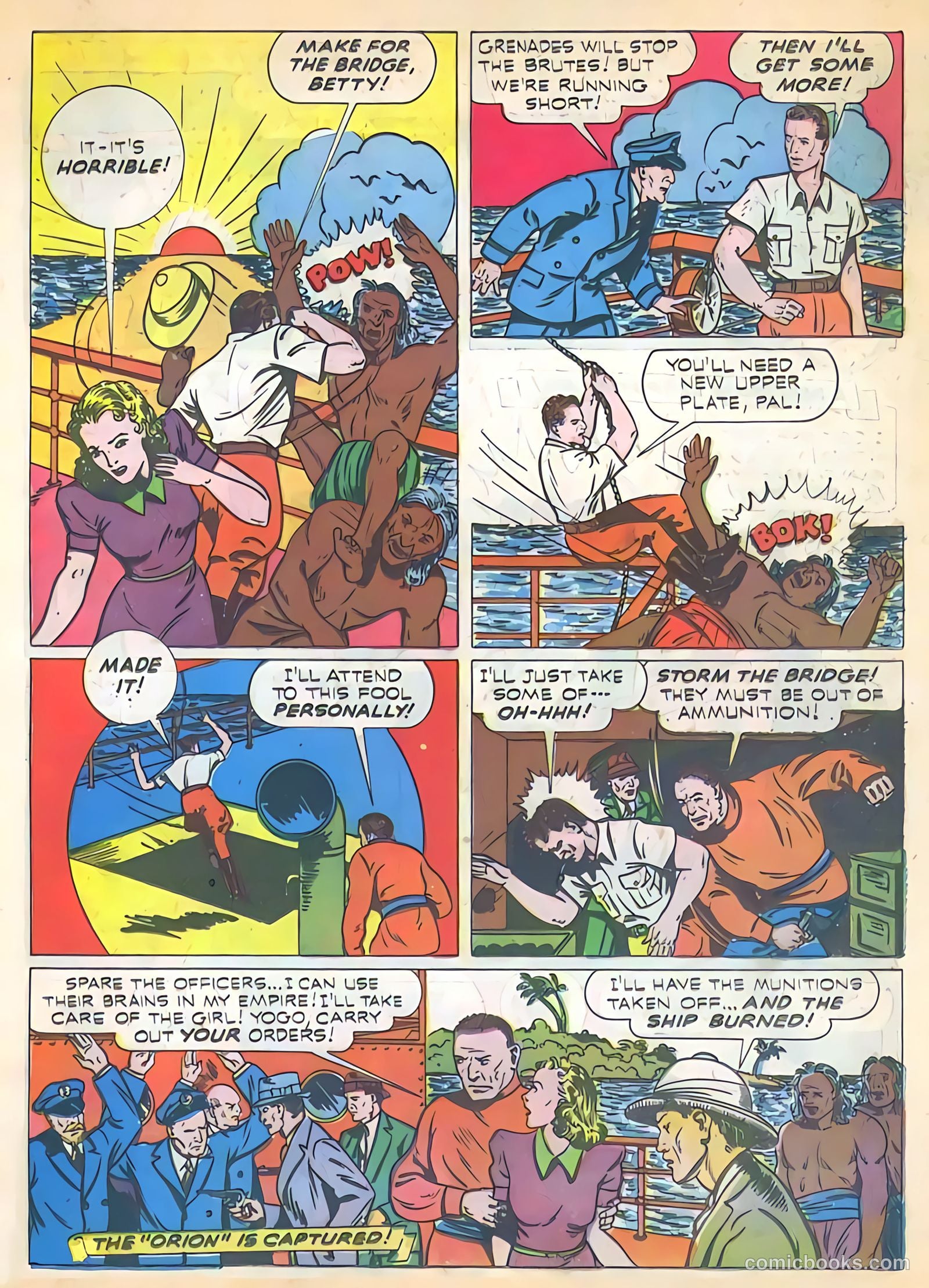 Exciting Comics #19 (1942) — page 35 of 68