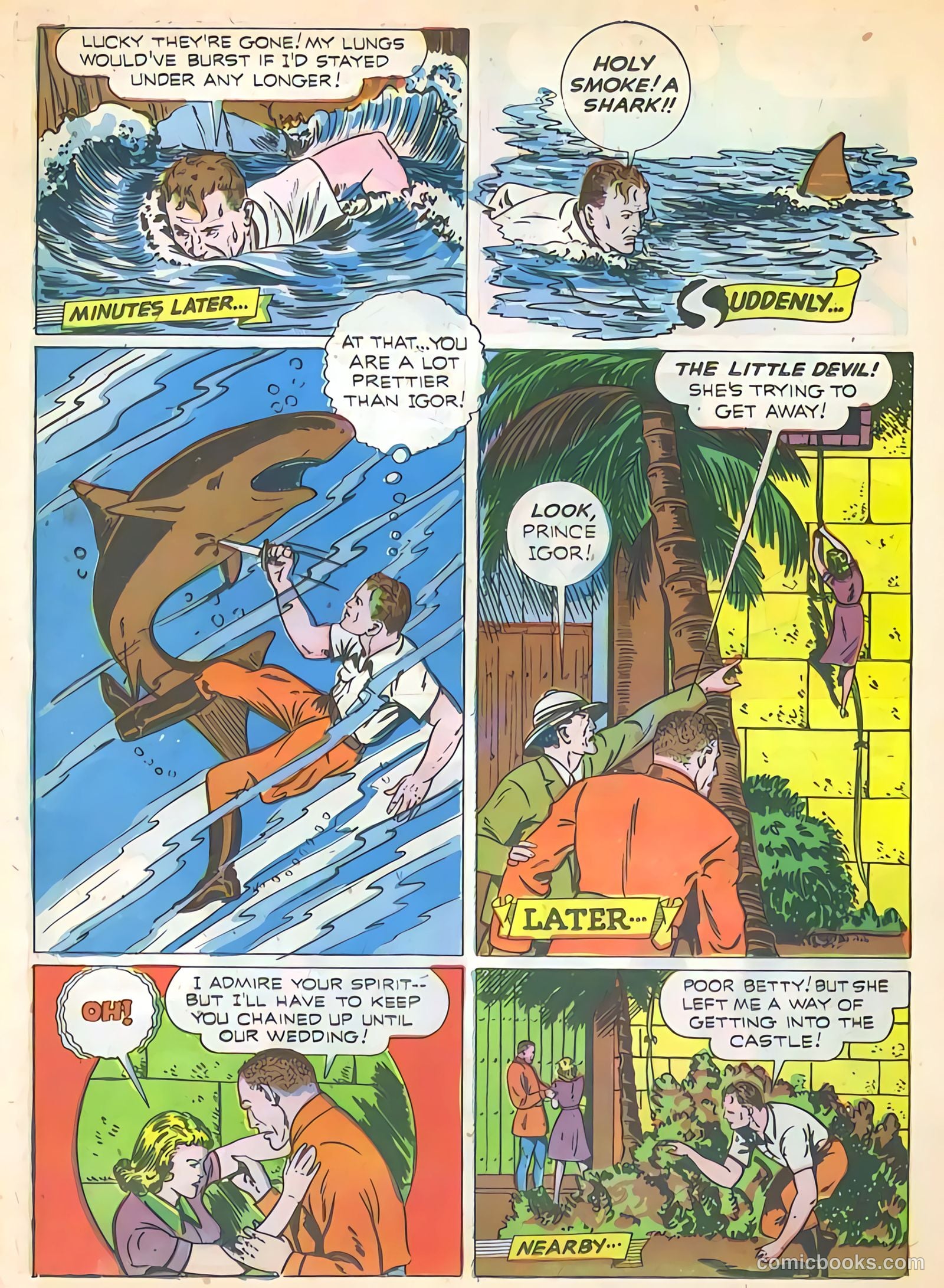 Exciting Comics #19 (1942) — page 38 of 68