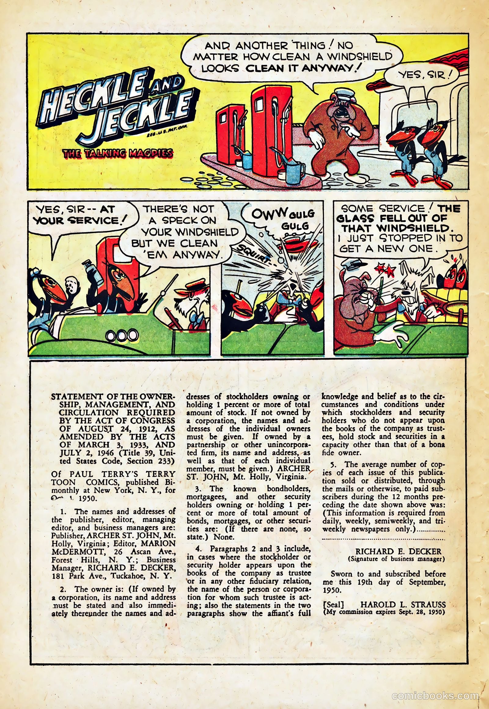 Paul Terry's Comics #85 (1951) — page 26 of 36