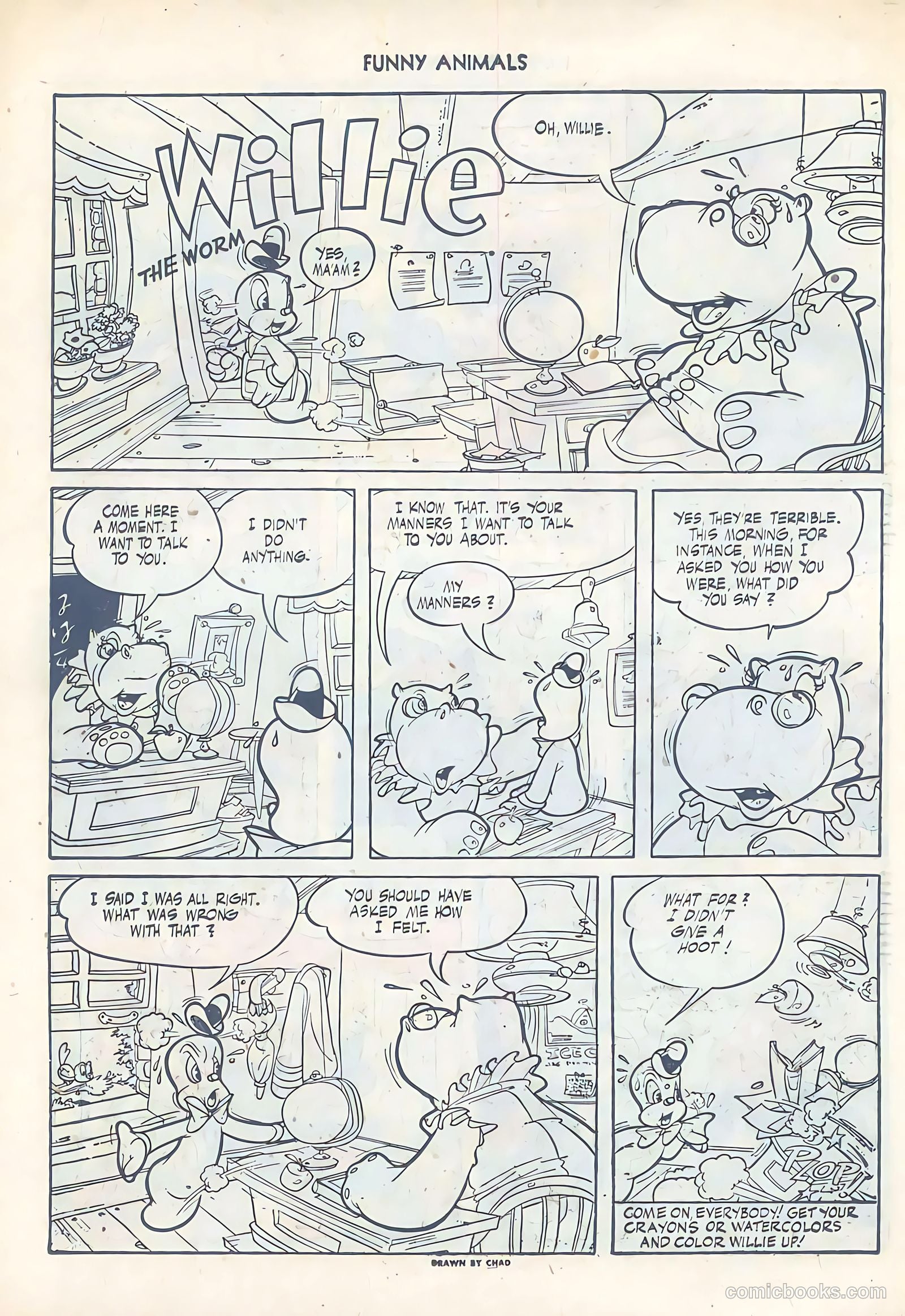 Fawcett's Funny Animals #38 (1946) — page 38 of 52