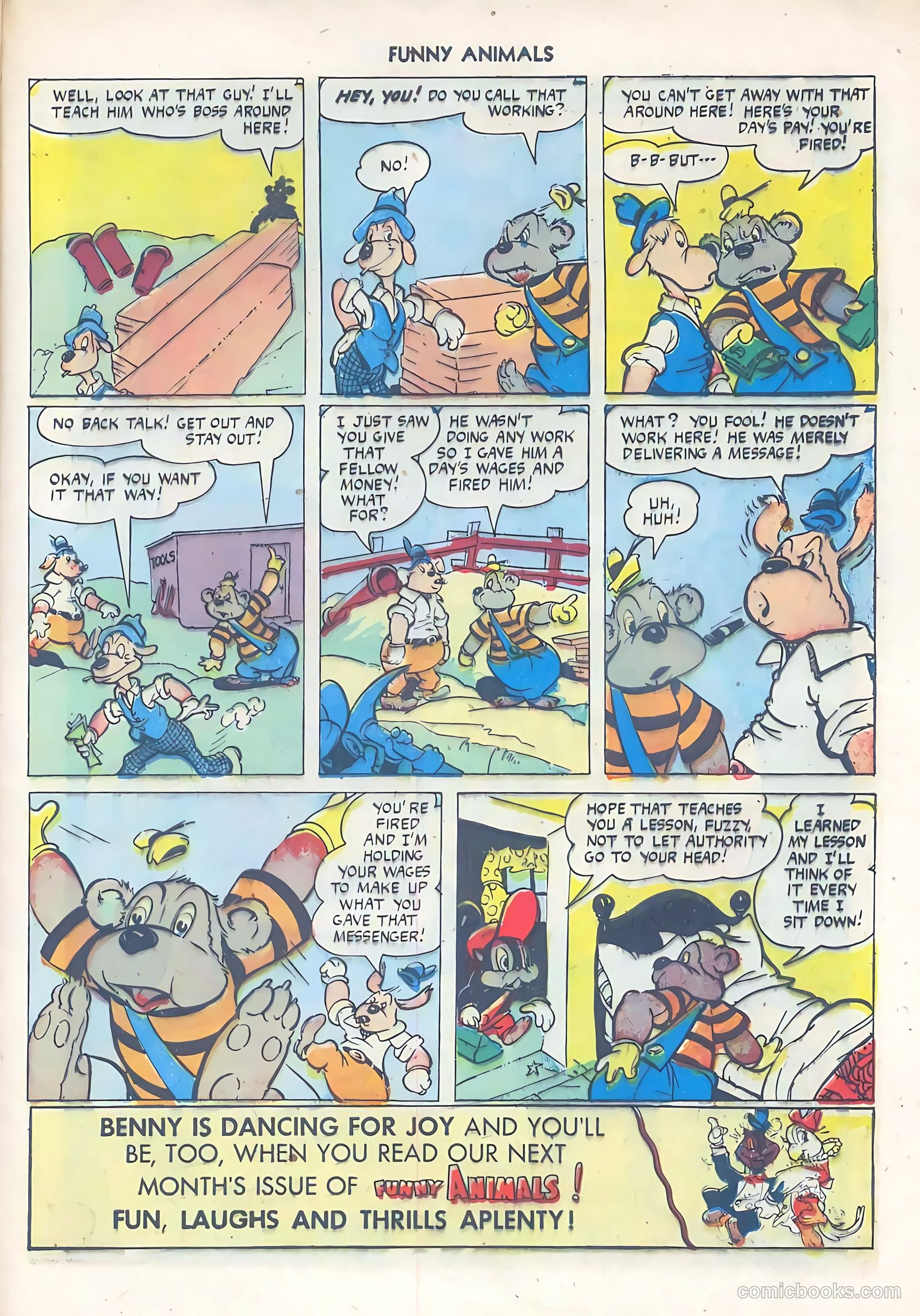 Fawcett's Funny Animals #38 (1946) — page 41 of 52