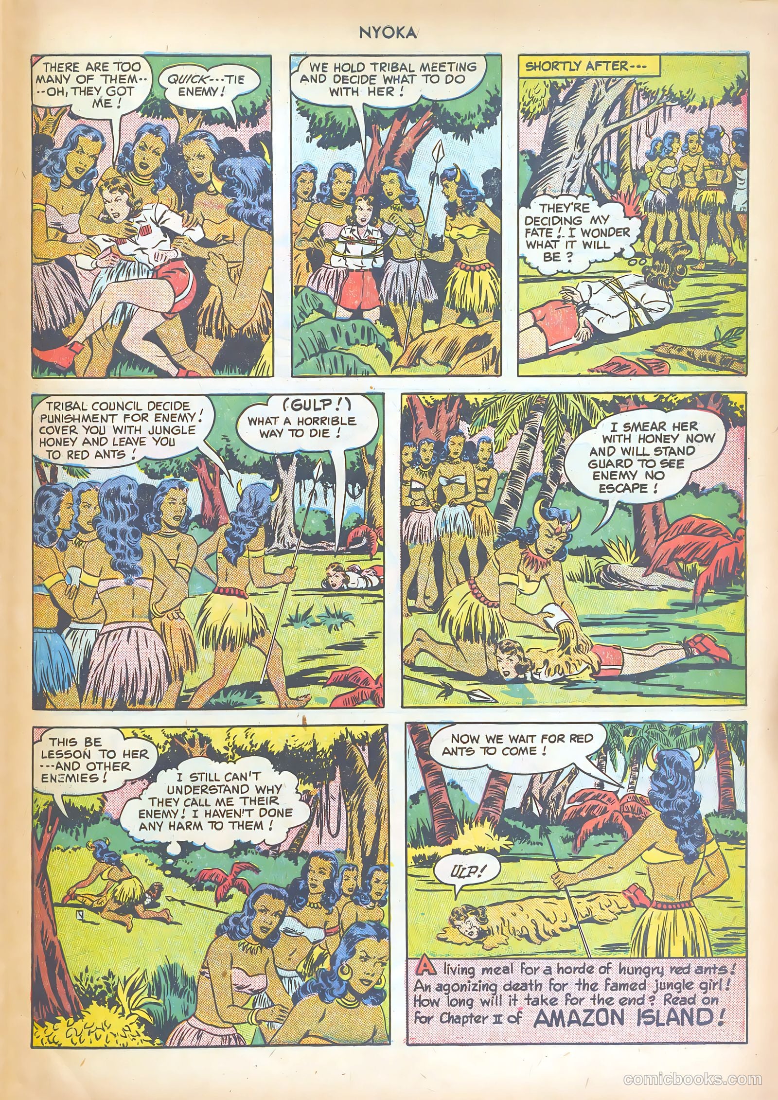 Nyoka the Jungle Girl #47 (1950) — page 40 of 62