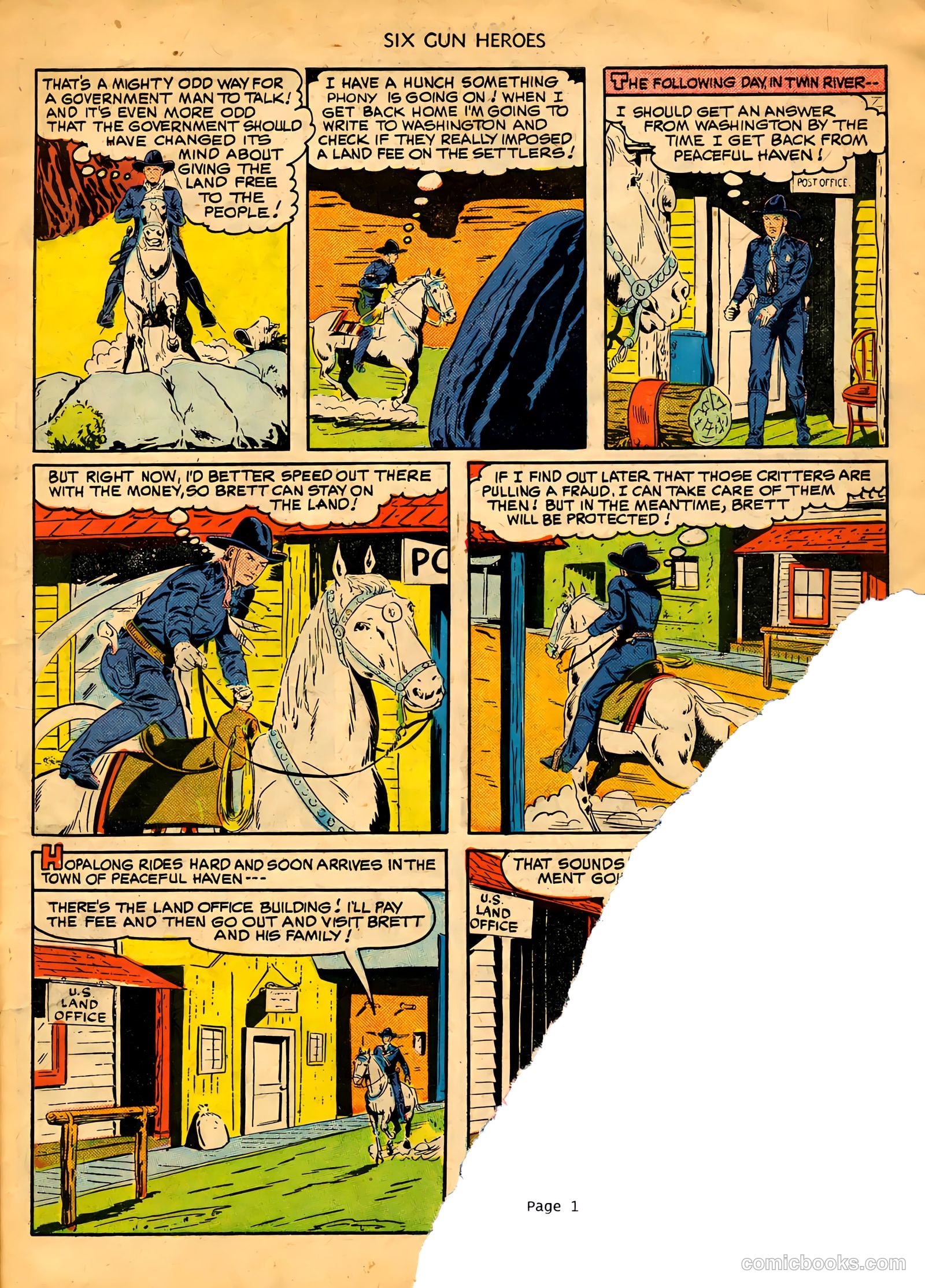 Six-Gun Heroes #3 (1950) — page 8 of 33