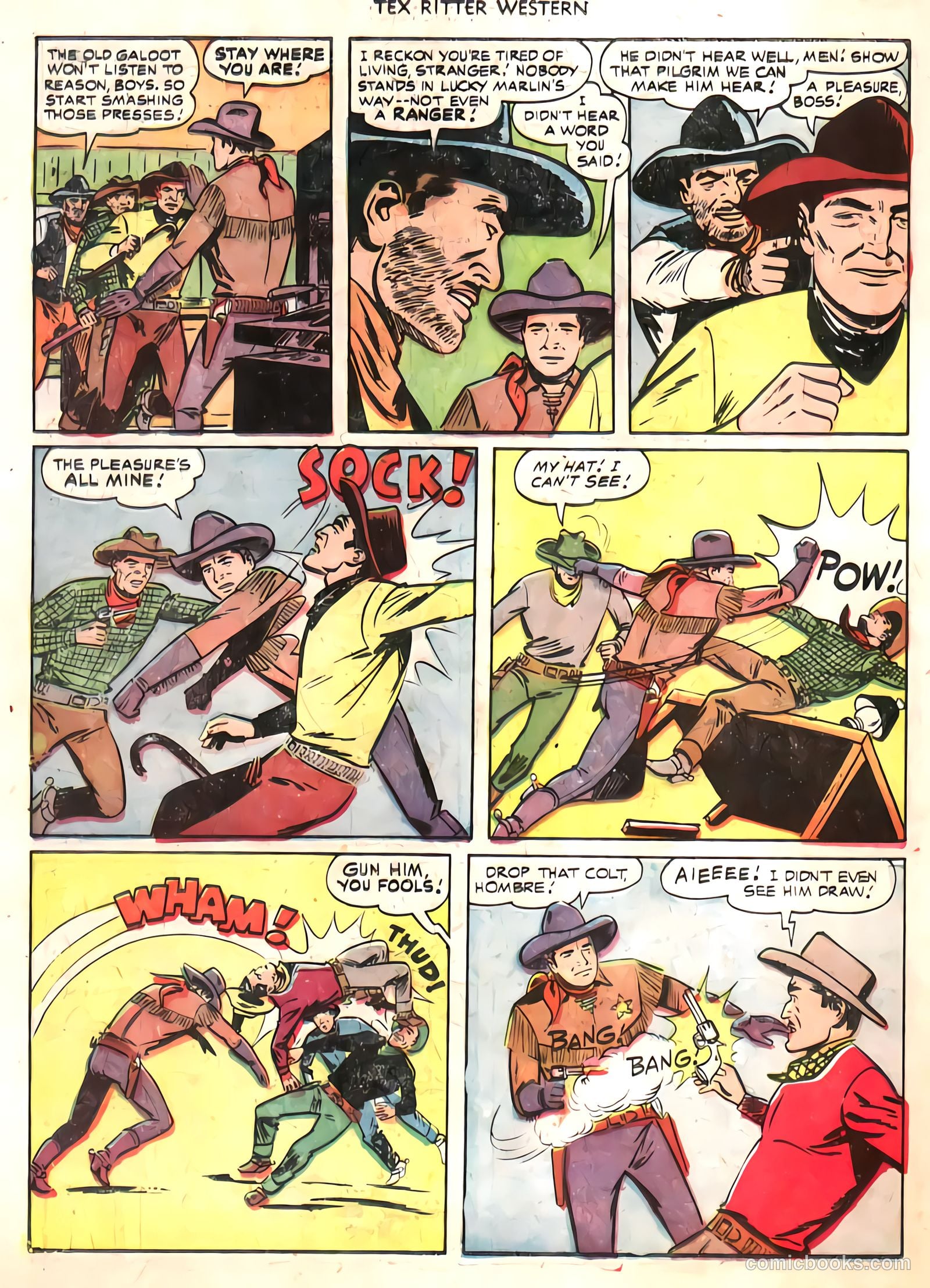 Tex Ritter Western #8 (1951) — page 3 of 31