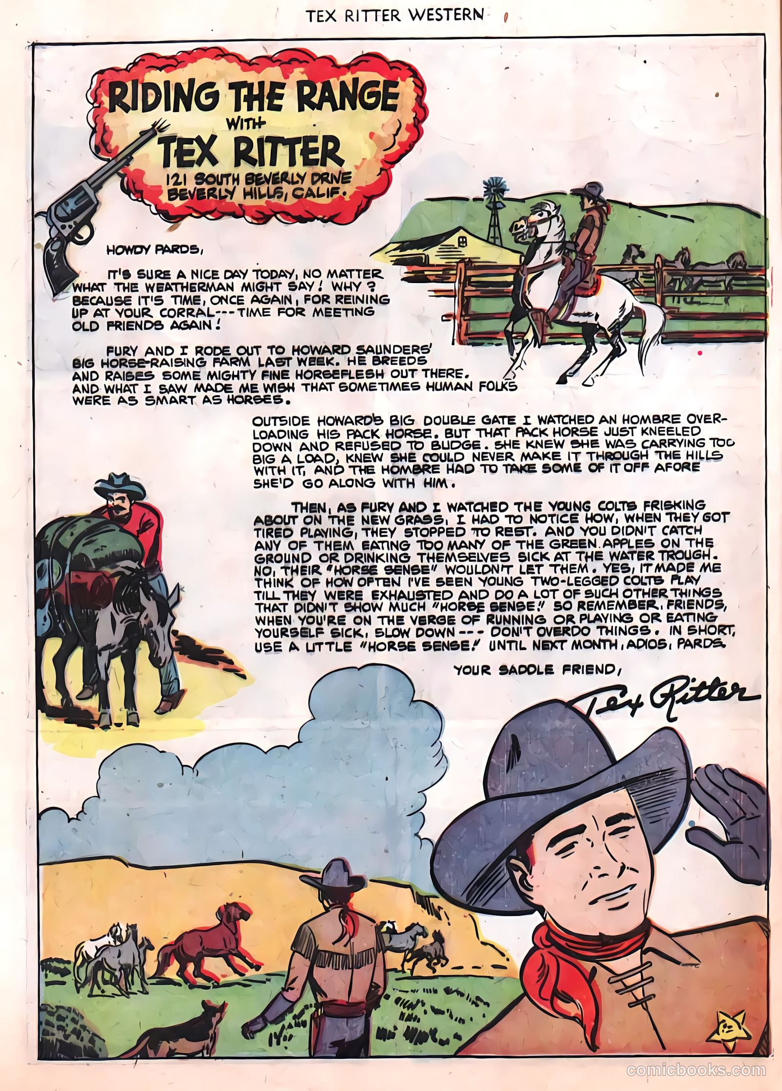 Tex Ritter Western #8 (1951) — page 9 of 31