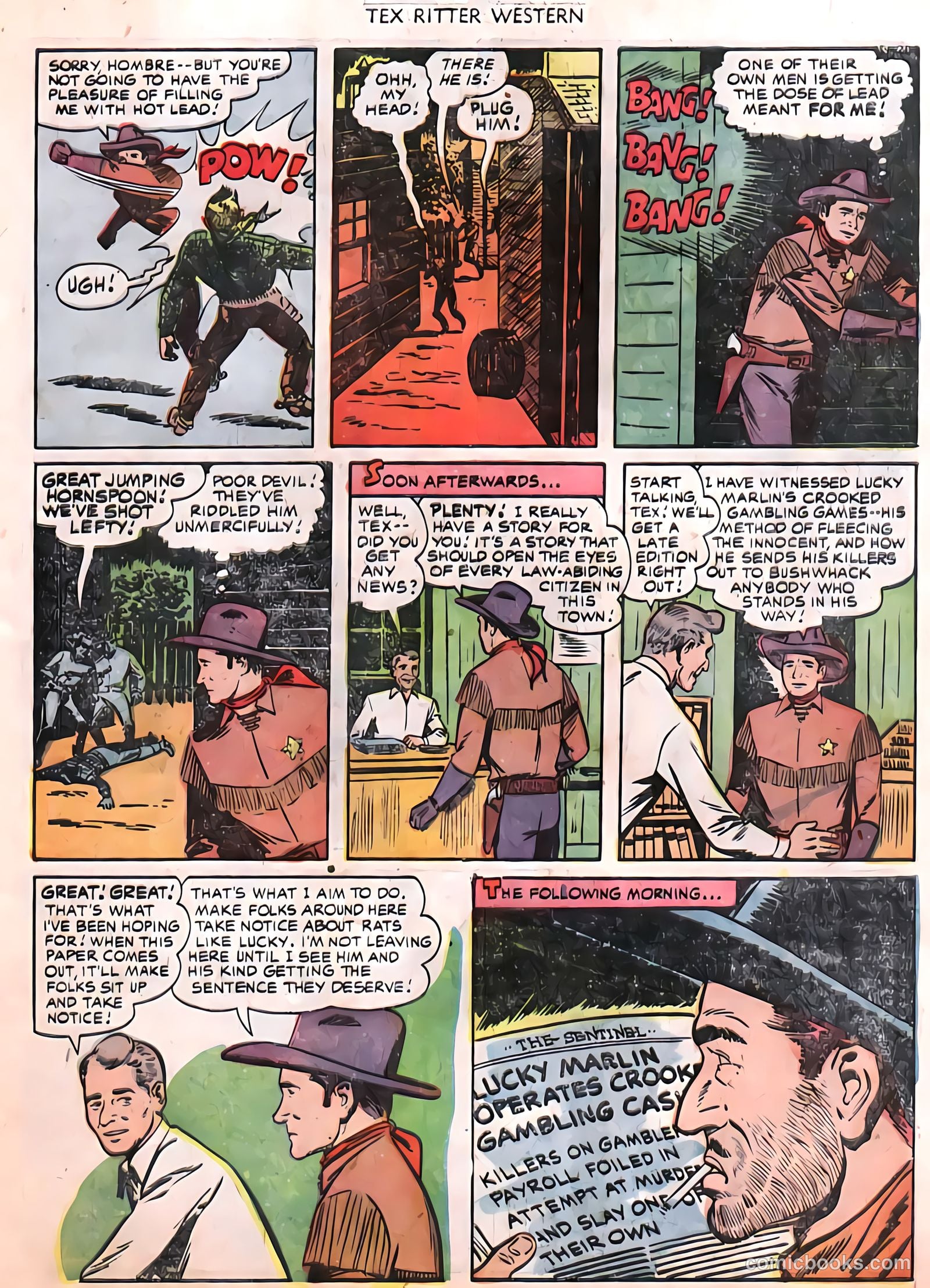 Tex Ritter Western #8 (1951) — page 12 of 31