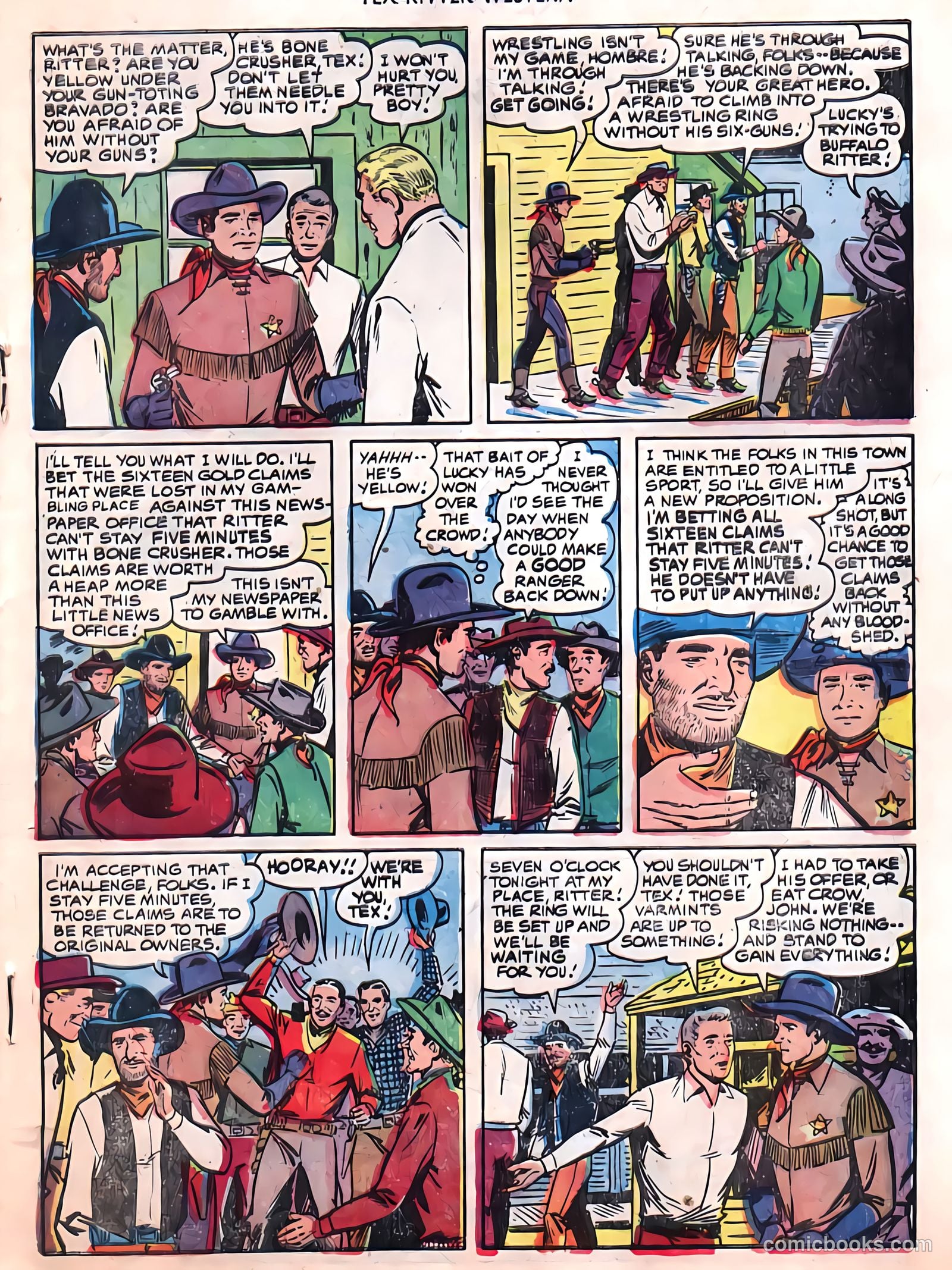 Tex Ritter Western #8 (1951) — page 16 of 31