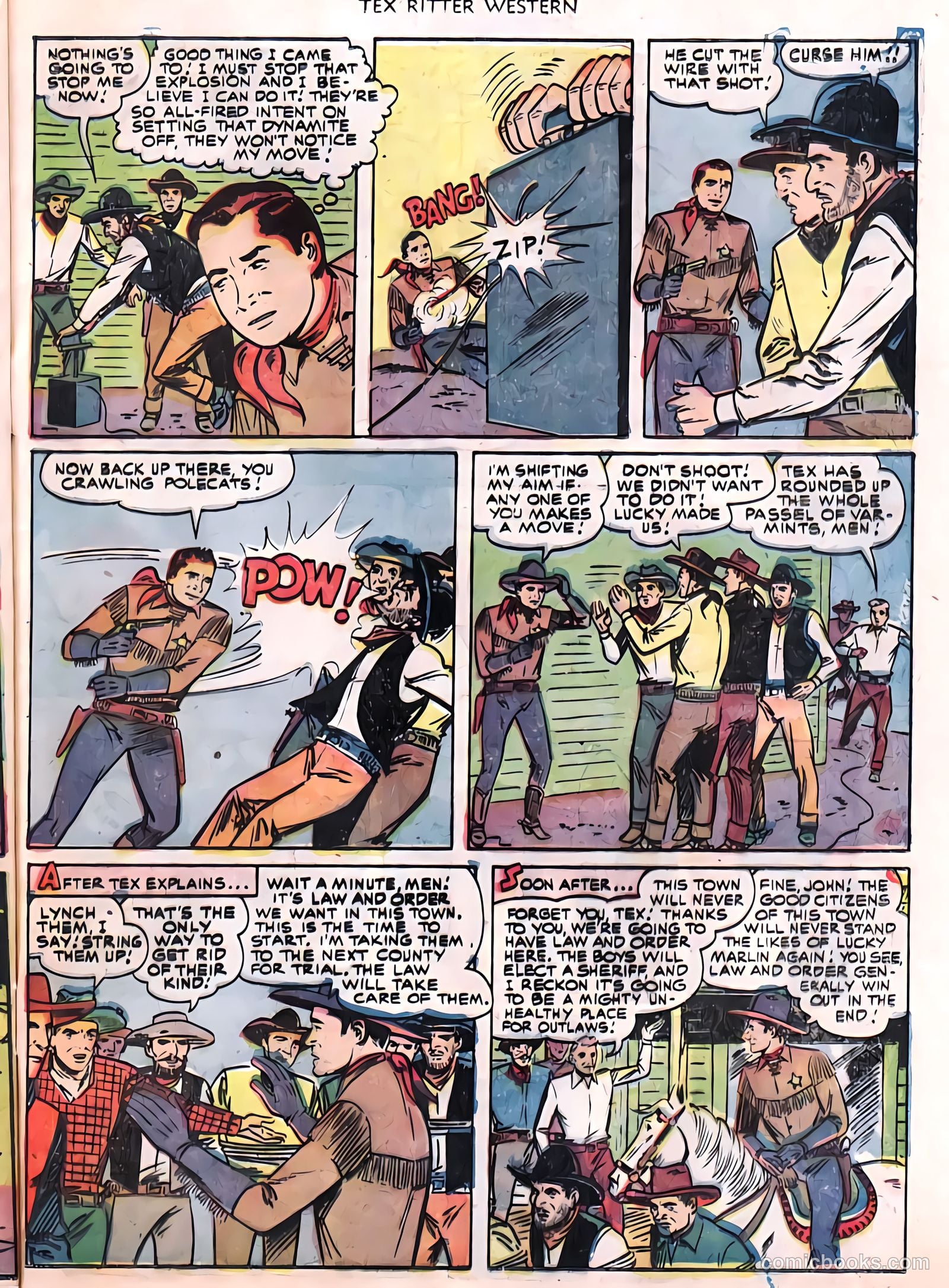 Tex Ritter Western #8 (1951) — page 30 of 31