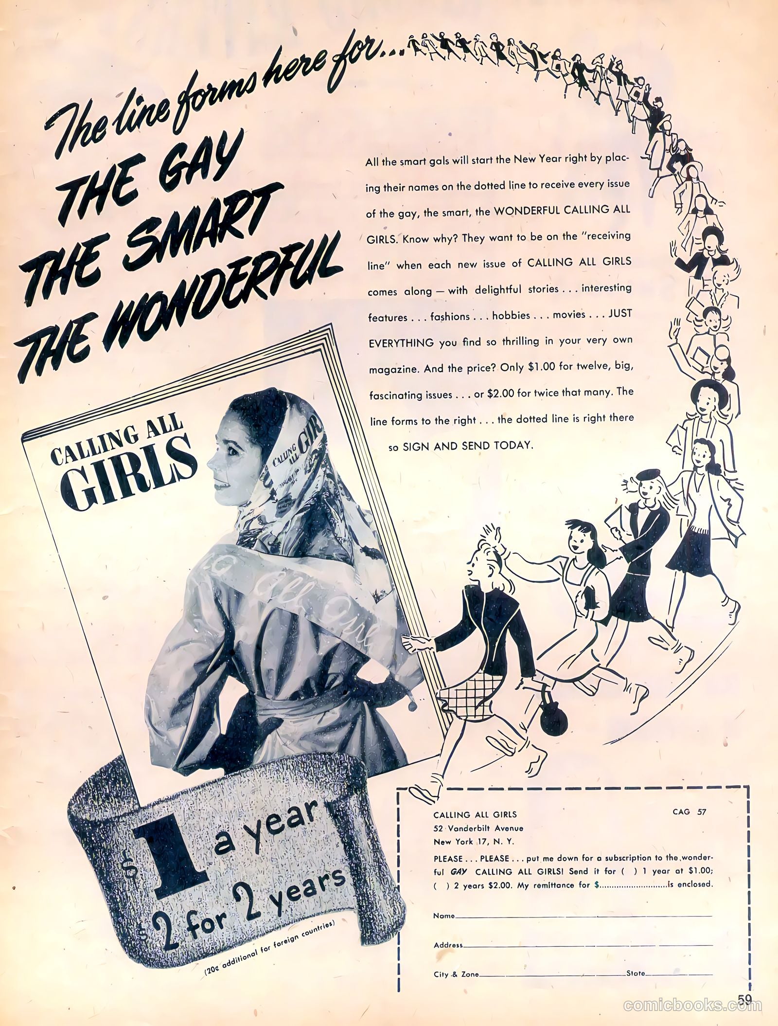 Calling All Girls #57 (1947) — page 59 of 68