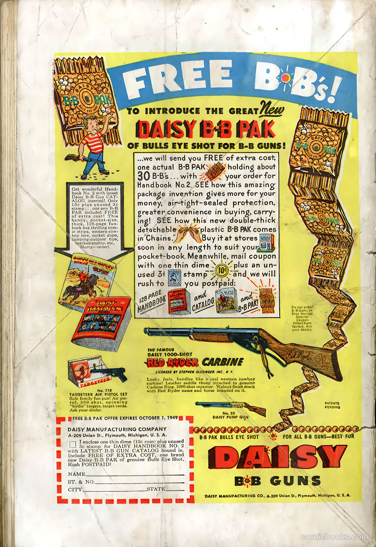 Exciting Comics #68 (1949) — page 36 of 36
