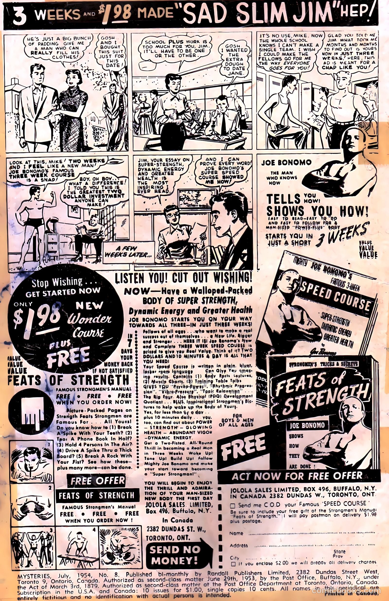 Mysteries Weird and Strange #8 (1954) — page 2 of 36
