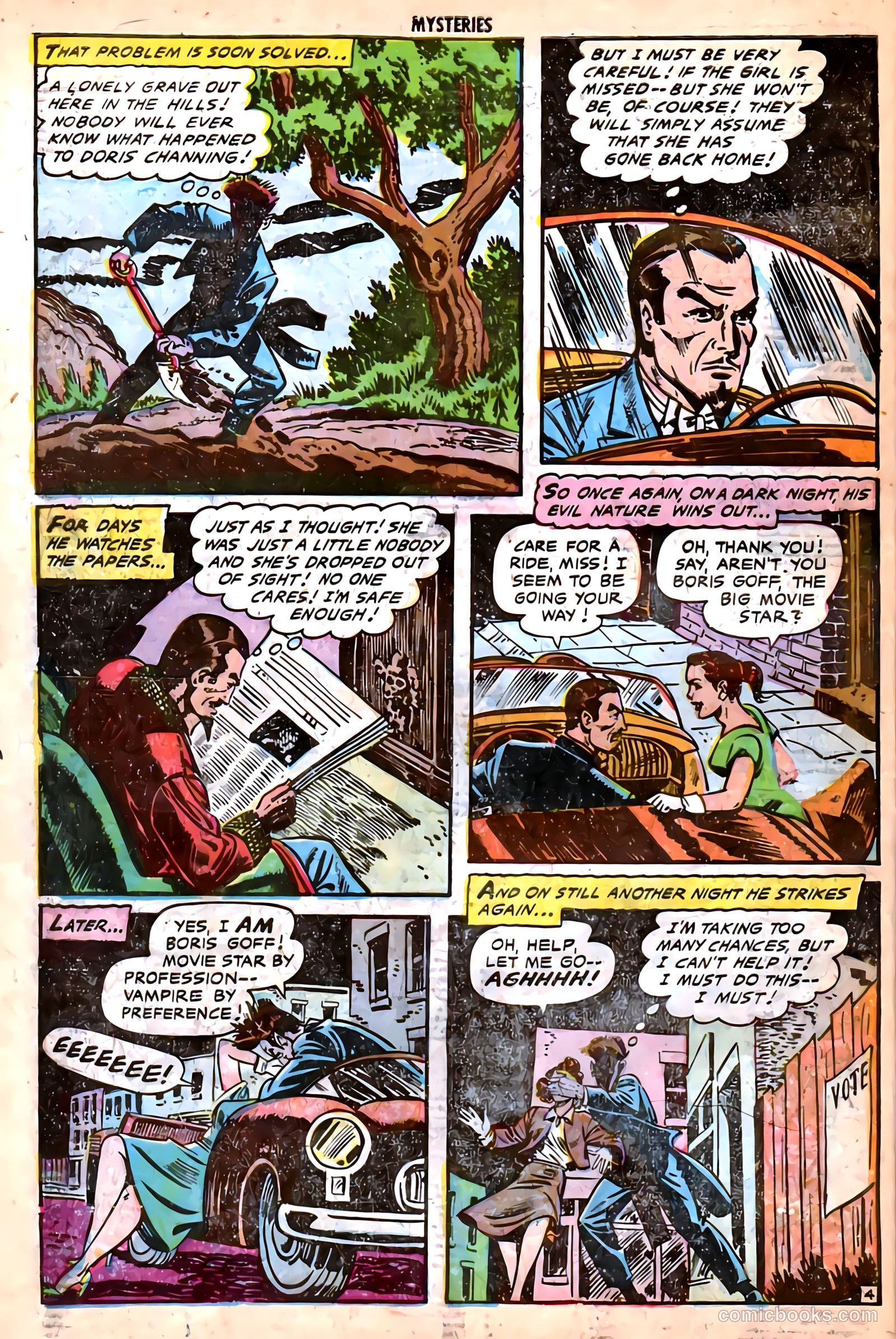 Mysteries Weird and Strange #8 (1954) — page 6 of 36