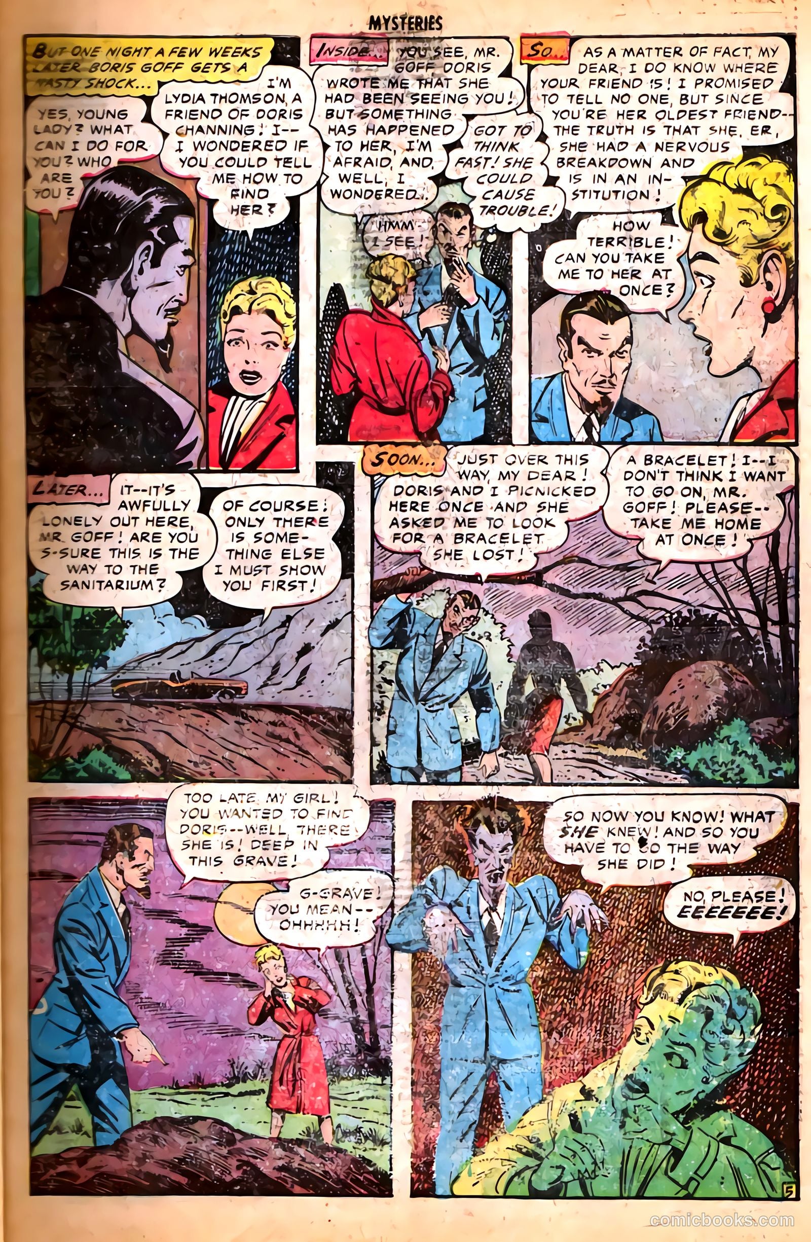 Mysteries Weird and Strange #8 (1954) — page 7 of 36