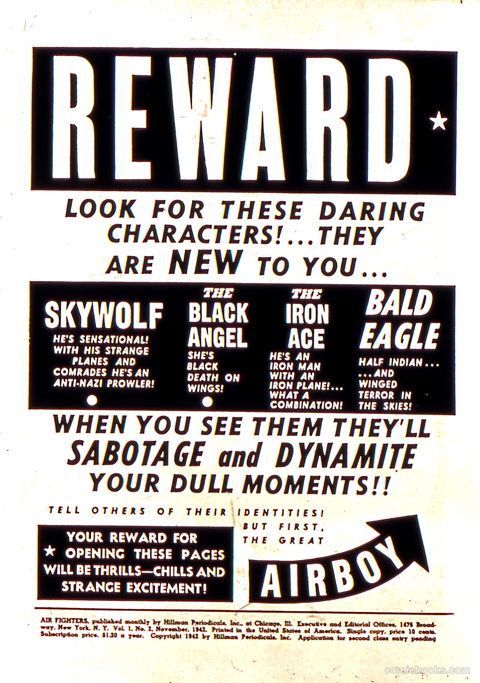 Air Fighters Comics #2 (1942) — page 2 of 68