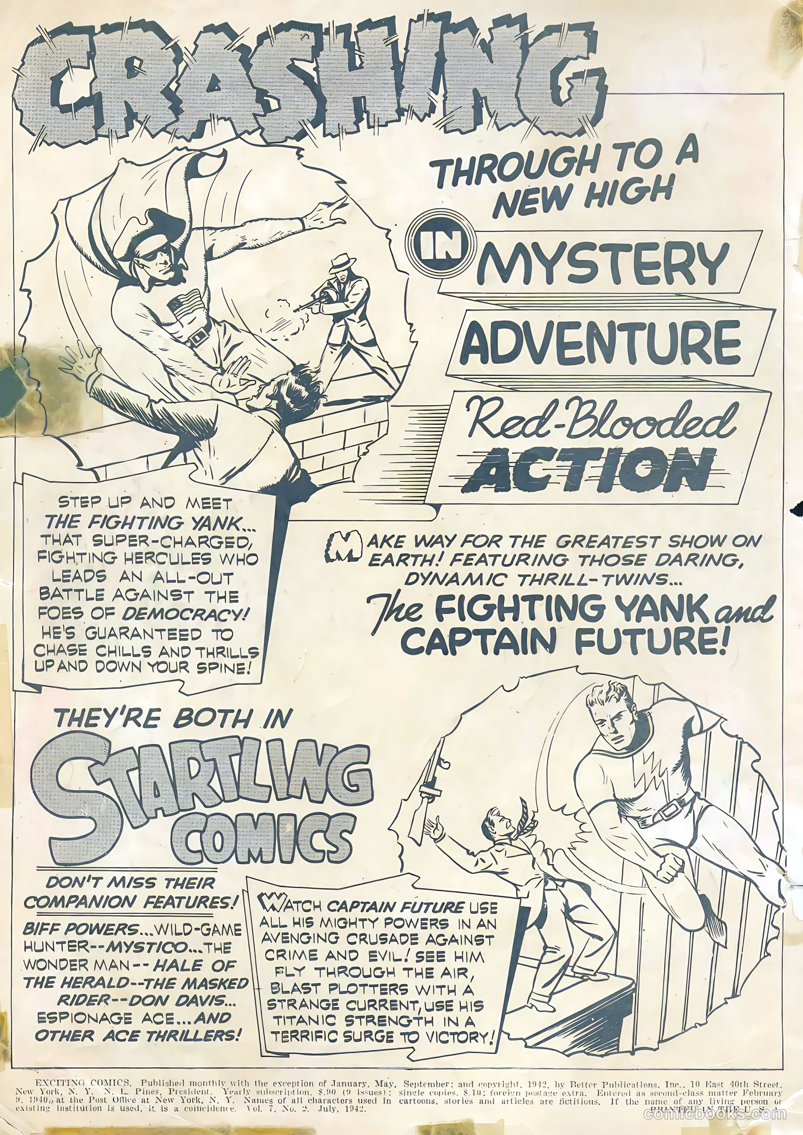 Exciting Comics #20 (1942) — page 2 of 67